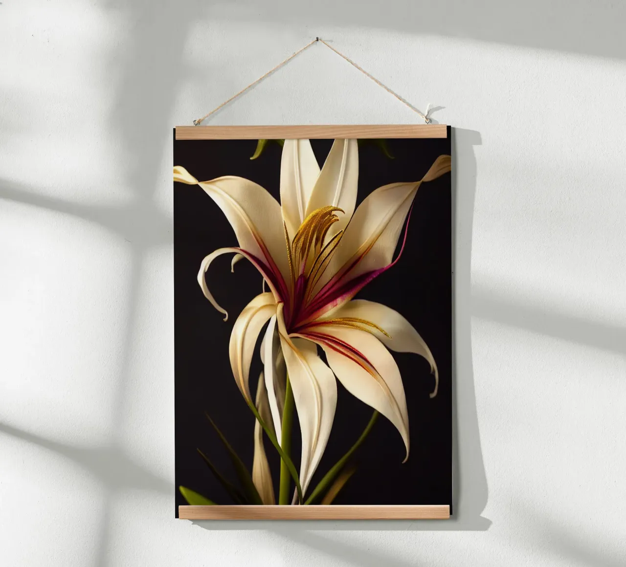 Macro Grand Crinum Lily Flower poster de Bold Blooms