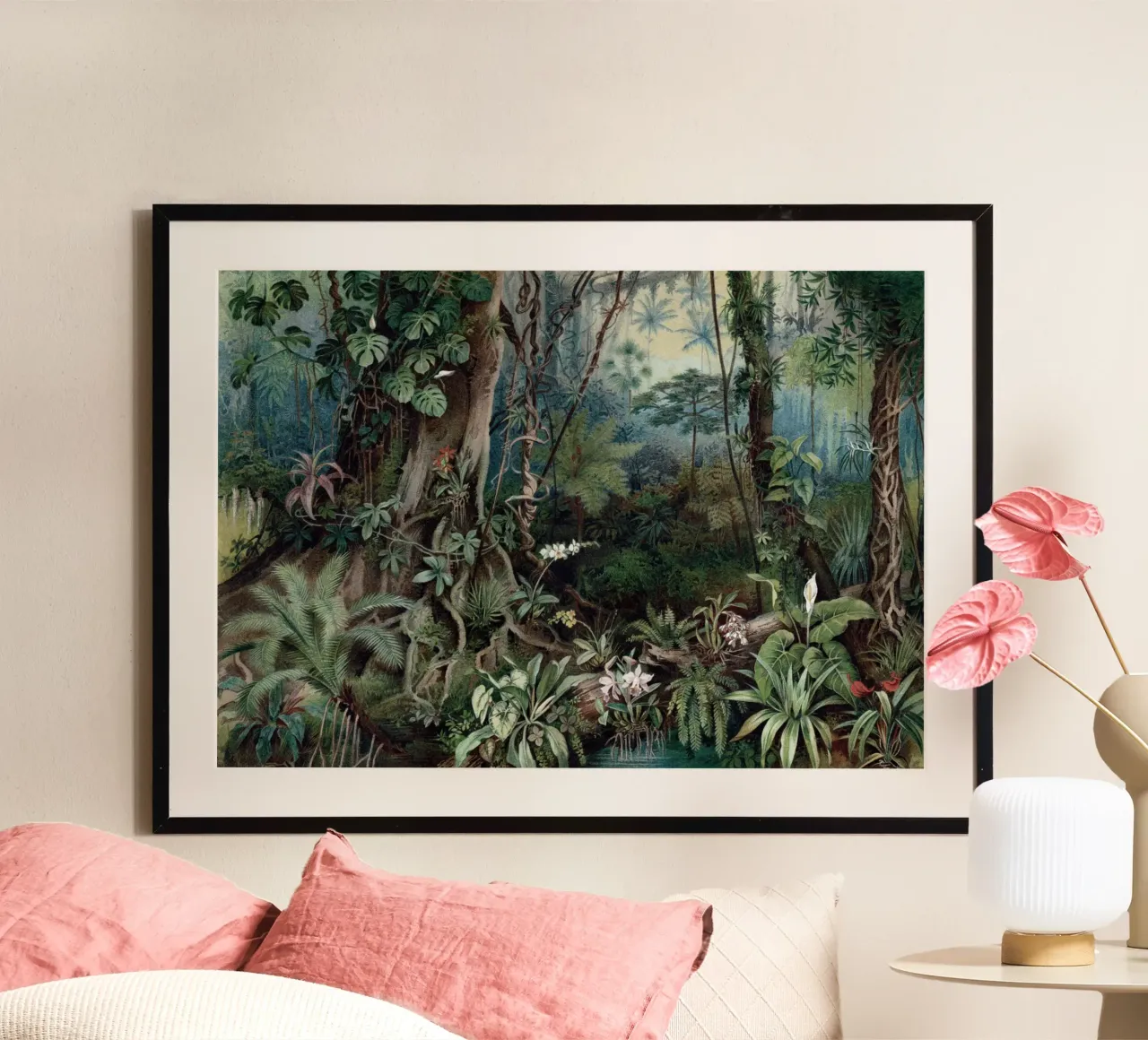 Vintage Meyers 5 Tropenwald poster by Vintage Print Collection