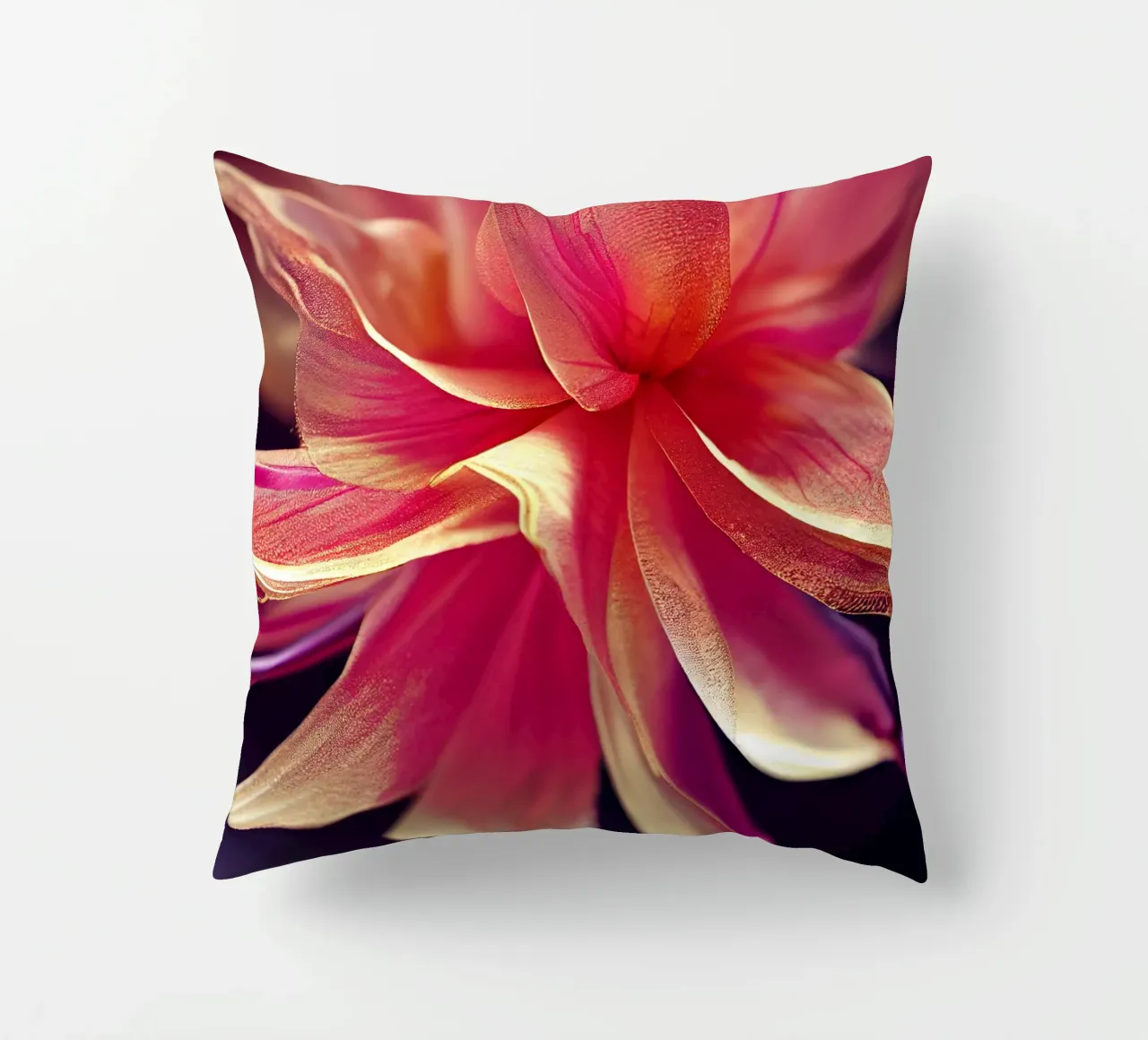 Macro fiore di agrifoglio cuscino da Bold Blooms