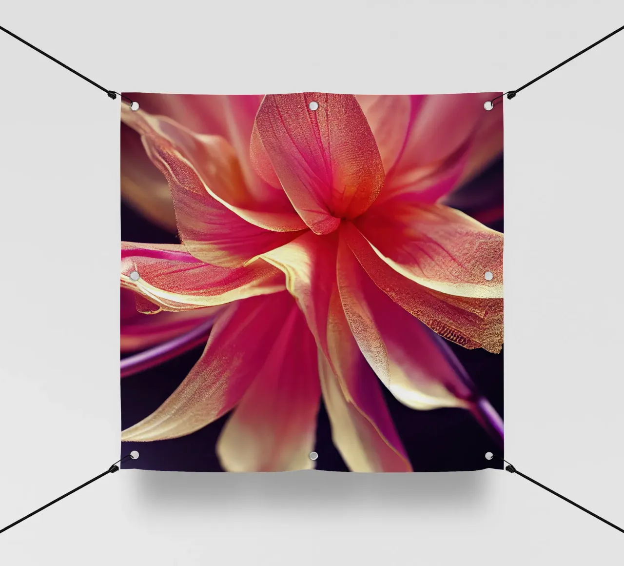 Macro fiore di agrifoglio telo in pvc da Bold Blooms