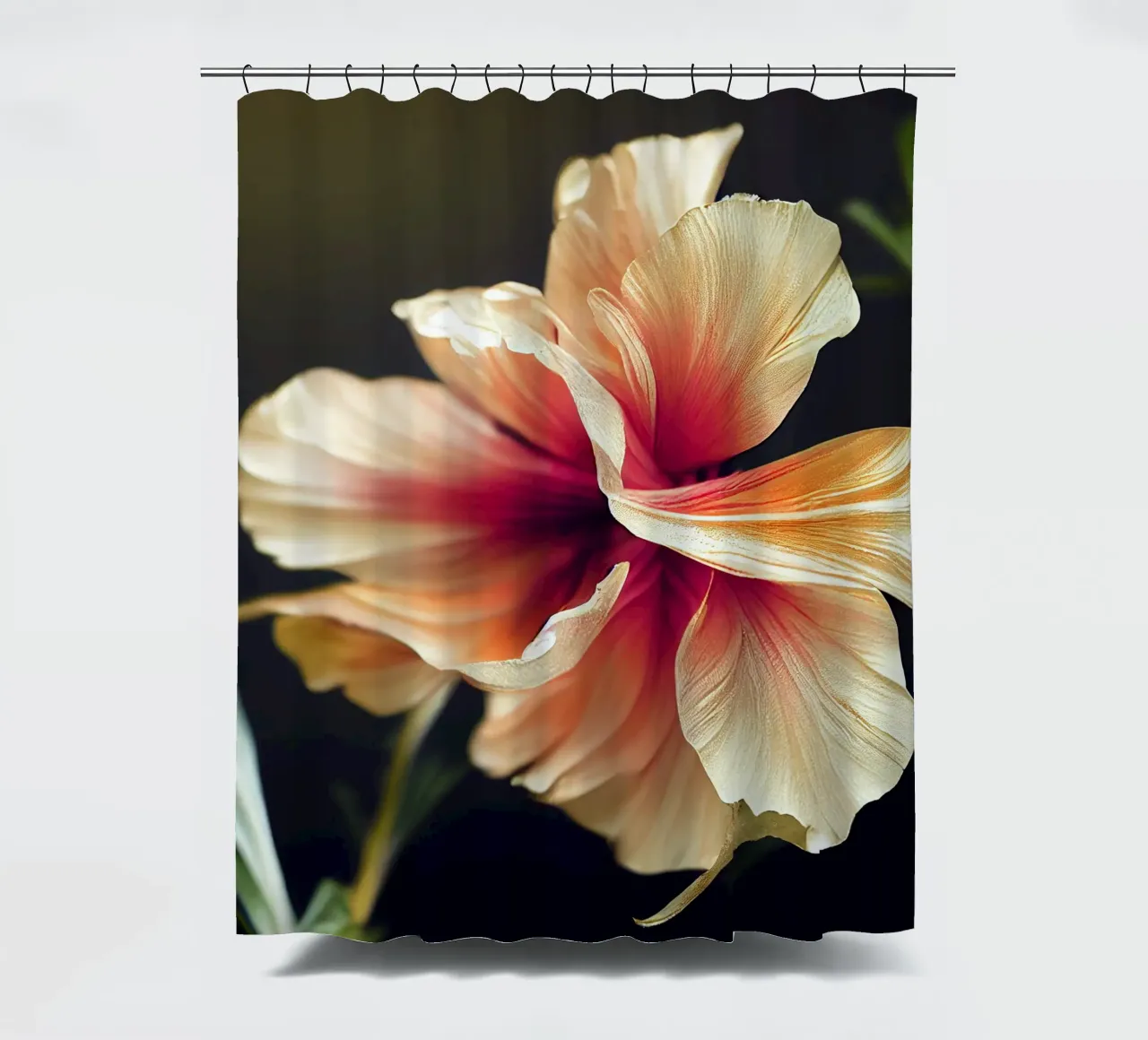 Macro fiore di agrifoglio tenda da doccia da Bold Blooms