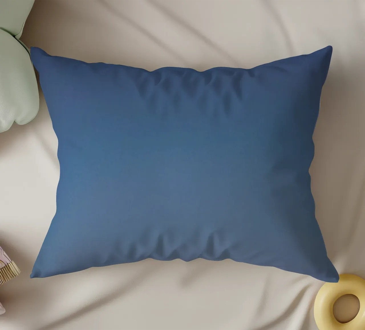 Blue decorative cushion by Chris Abatzis