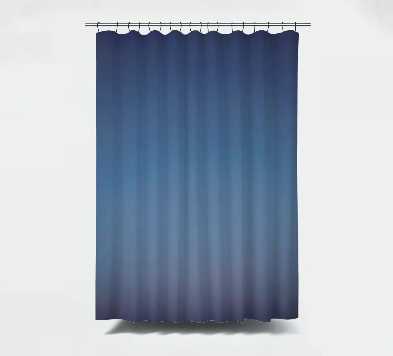 Blue shower curtain by Chris Abatzis