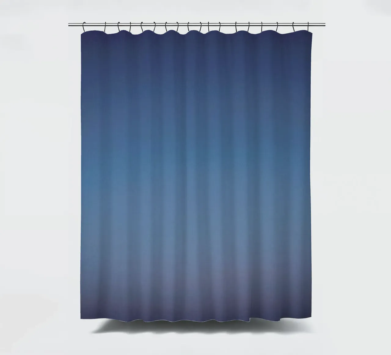 Blue shower curtain by Chris Abatzis