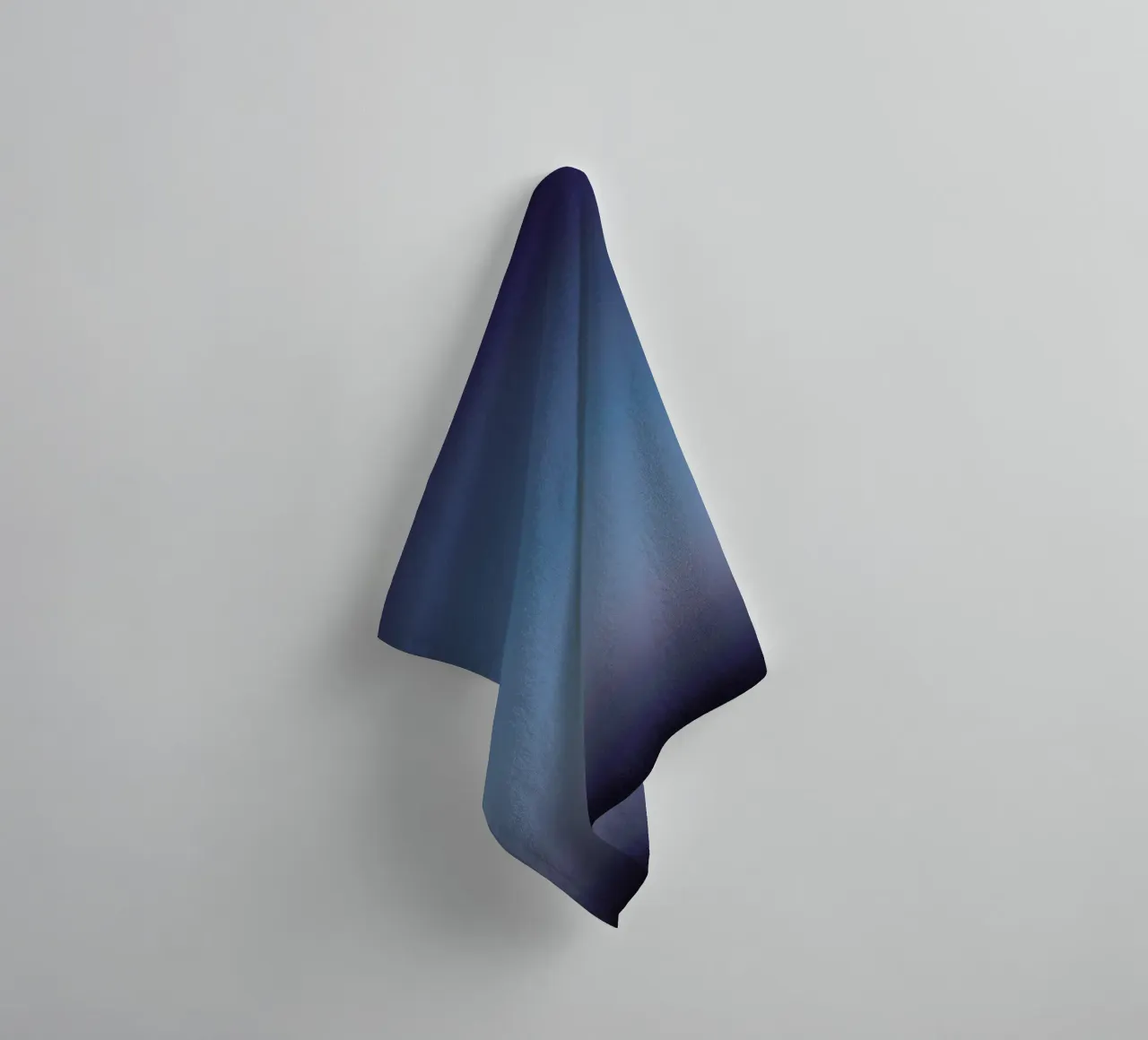 Blue towel by Chris Abatzis