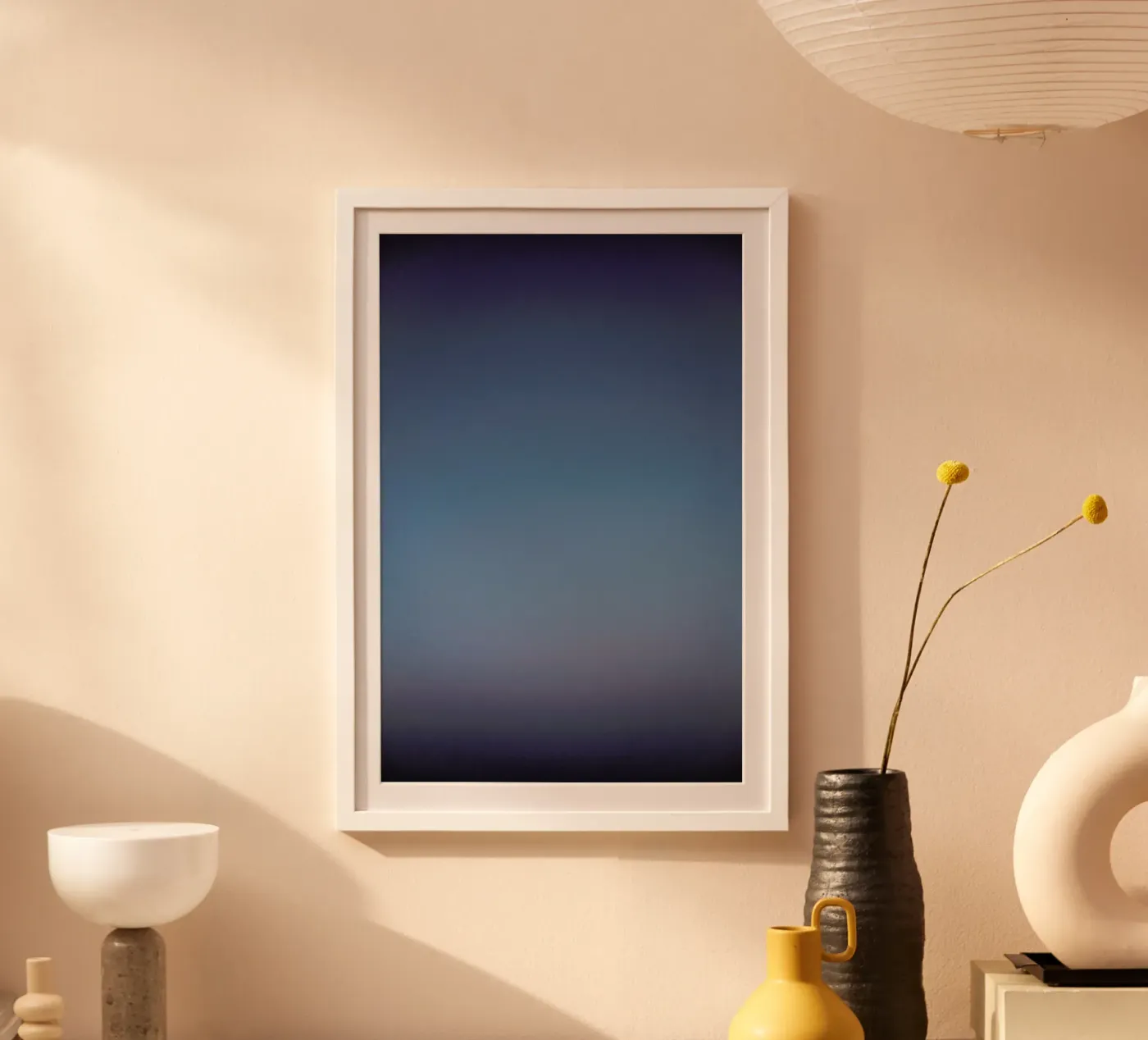 Blue Poster von Chris Abatzis