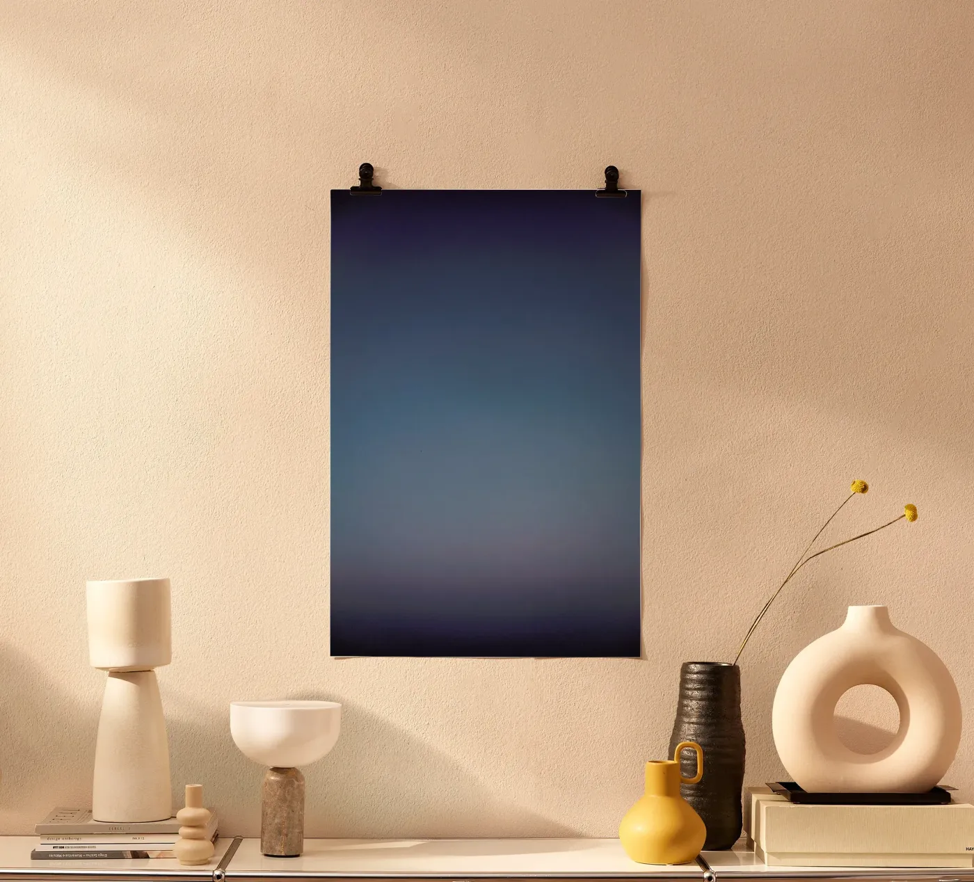 Blue Poster von Chris Abatzis
