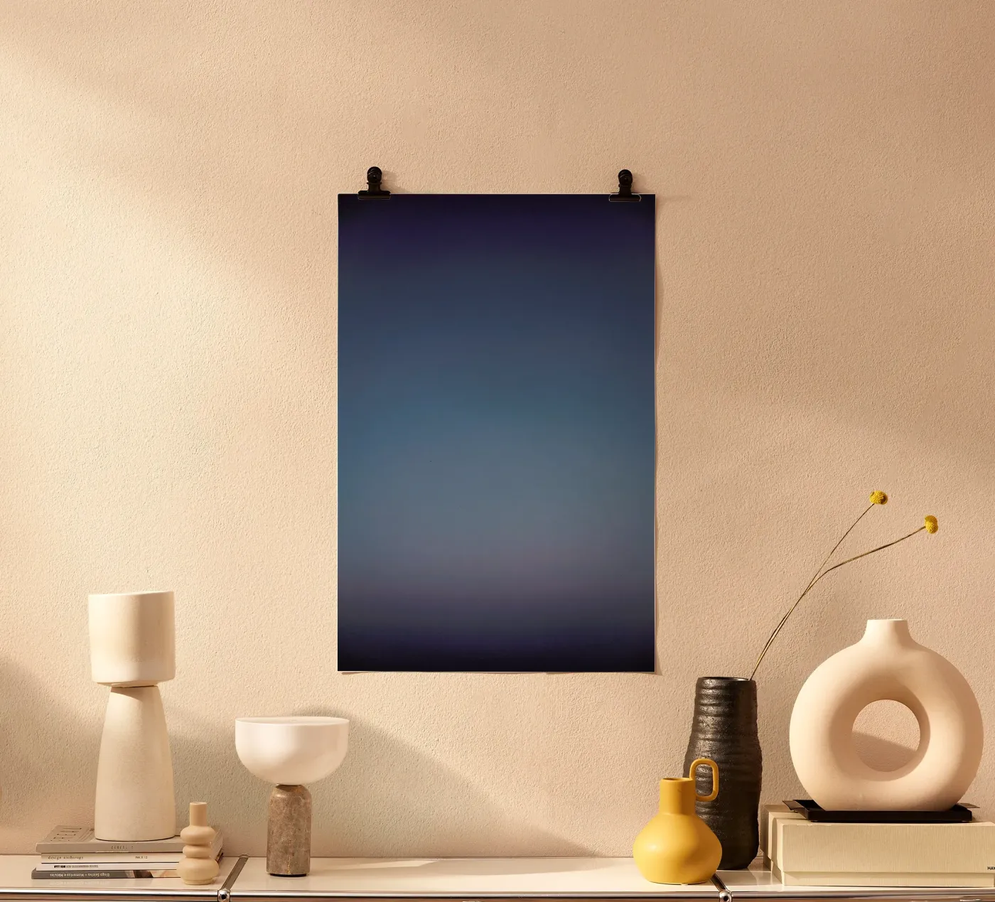 Blue poster van Chris Abatzis