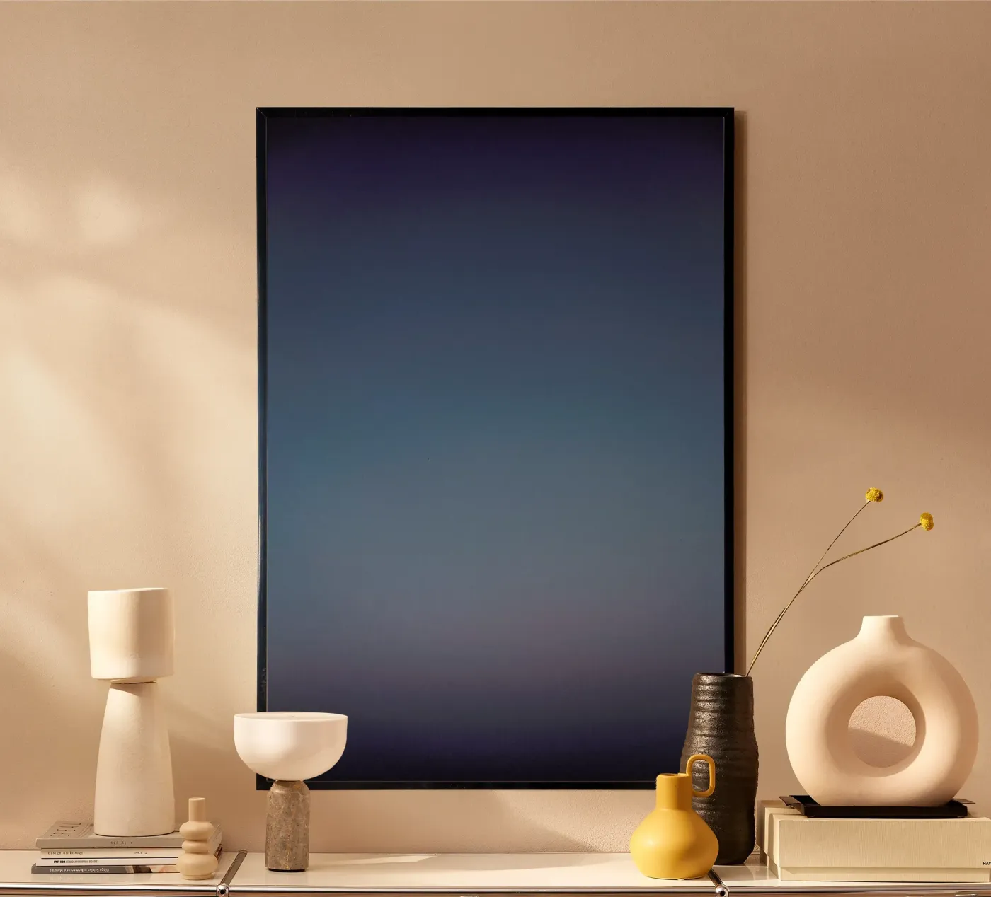 Blue Poster von Chris Abatzis