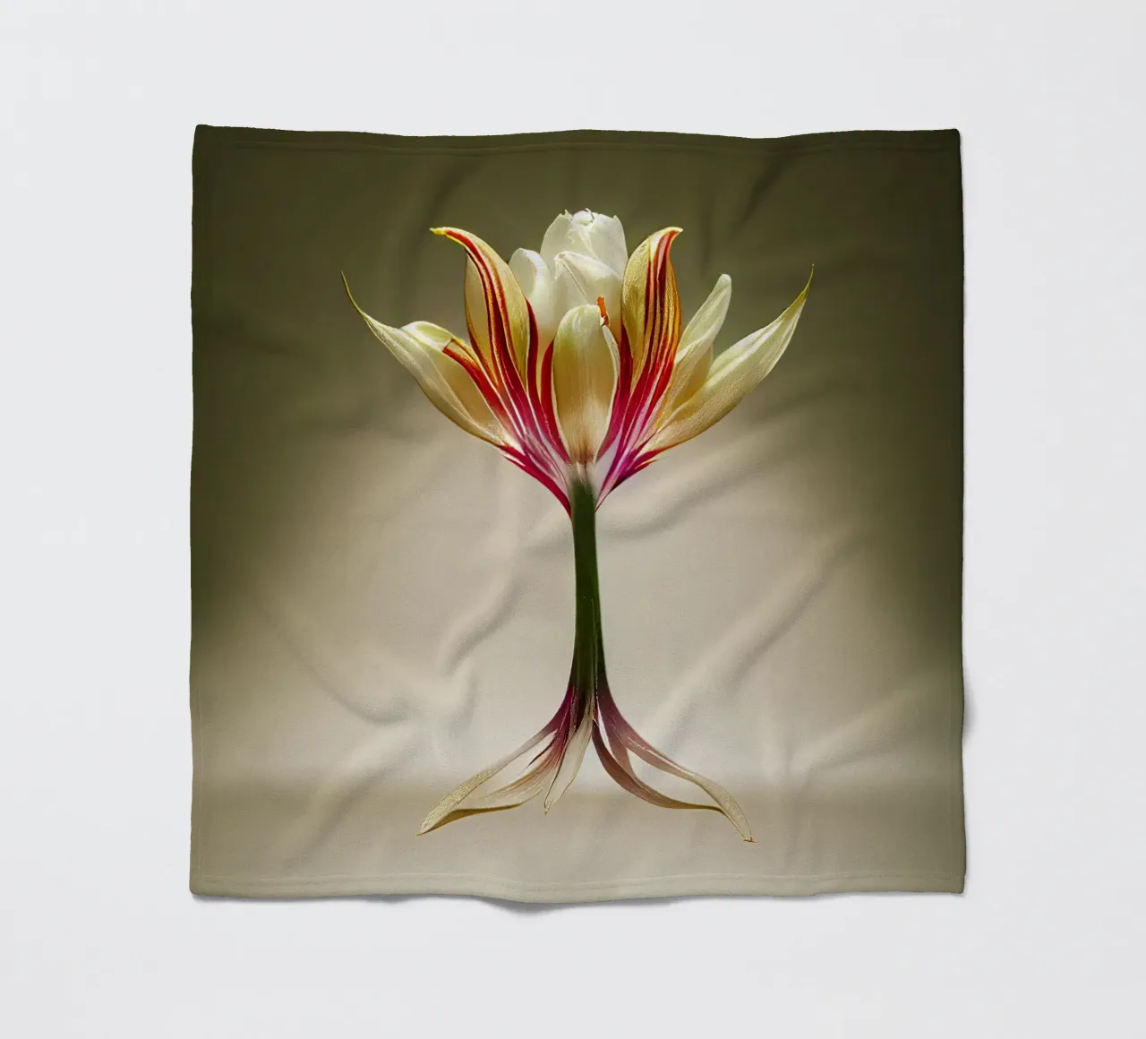 Macro fiore di tulipano indiano coperta in pile da Bold Blooms