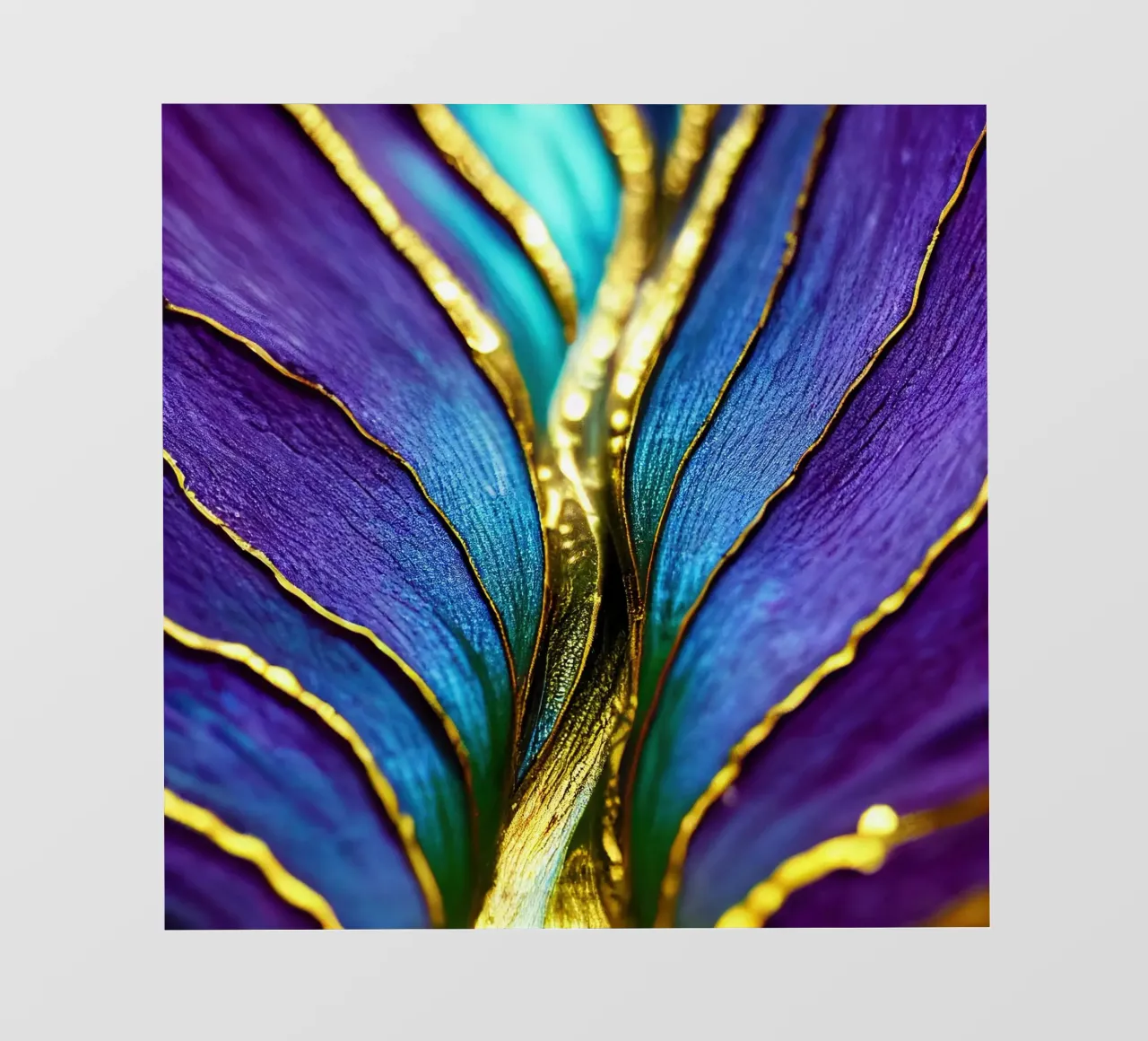 Macro Fiore indaco pellicola backlit da Bold Blooms