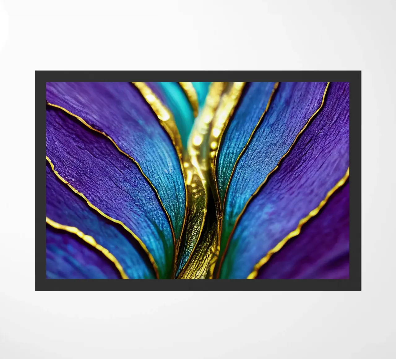 Macro Fiore indaco zerbino da Bold Blooms
