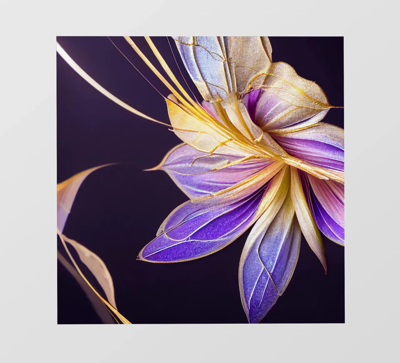 Macro Fiore indaco pellicola backlit da Bold Blooms