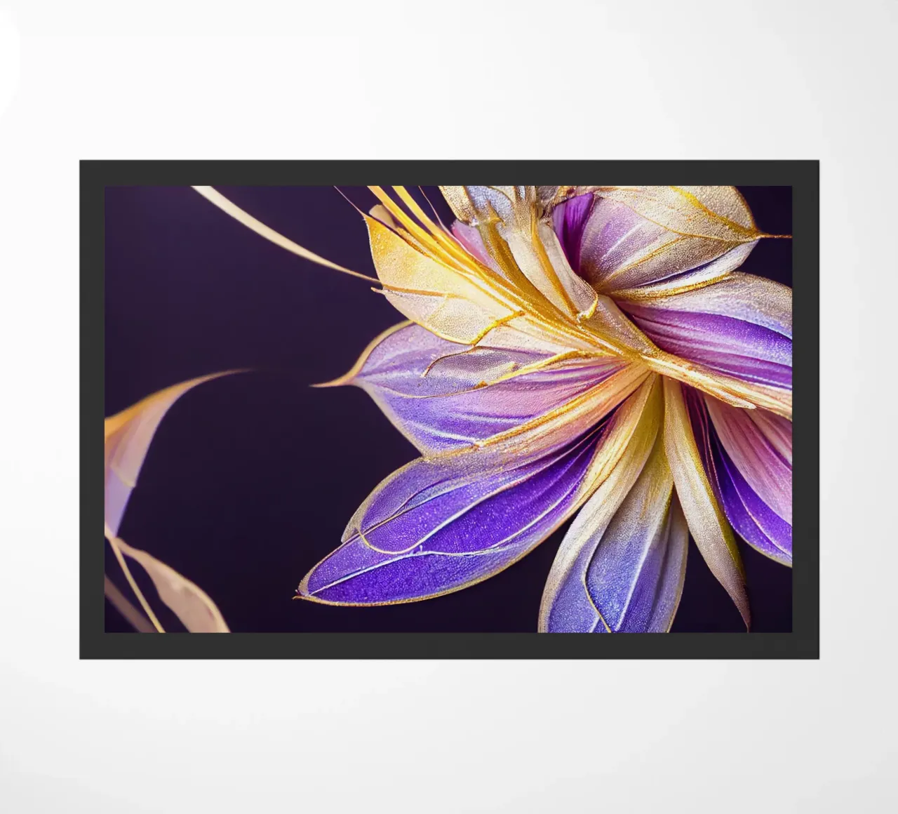 Macro Fiore indaco zerbino da Bold Blooms