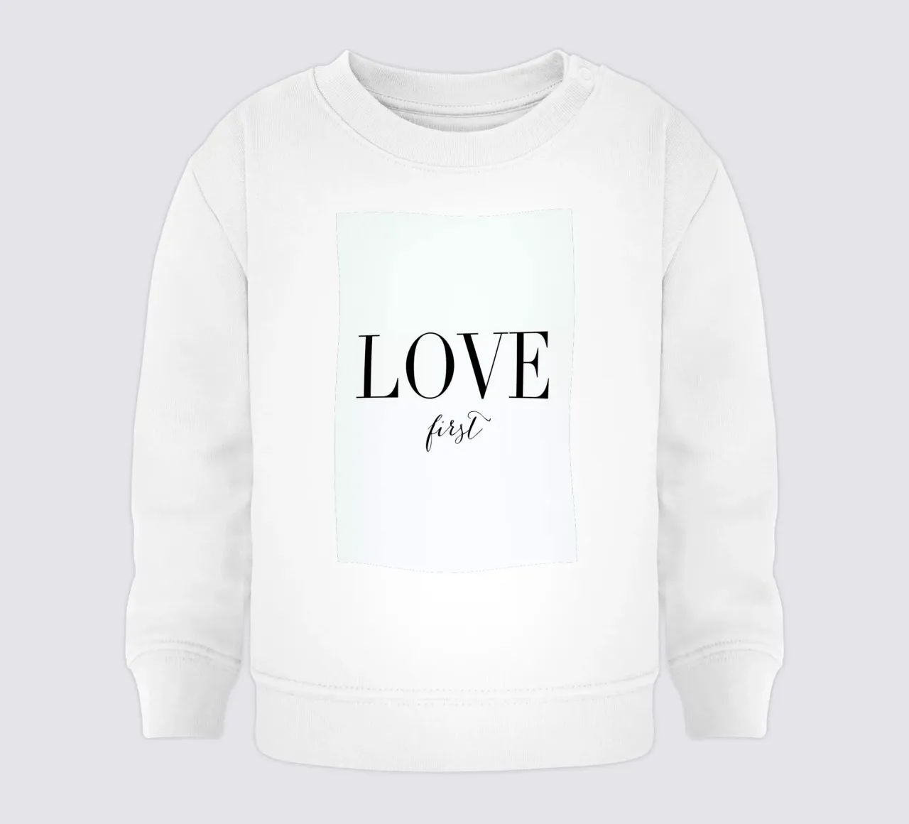 Love First felpa neonato da Amy & Kurt