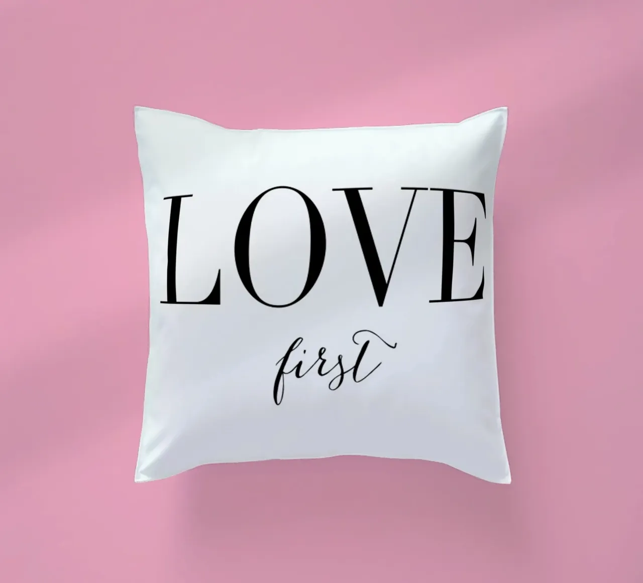 Love First decorative cushion by Amy & Kurt