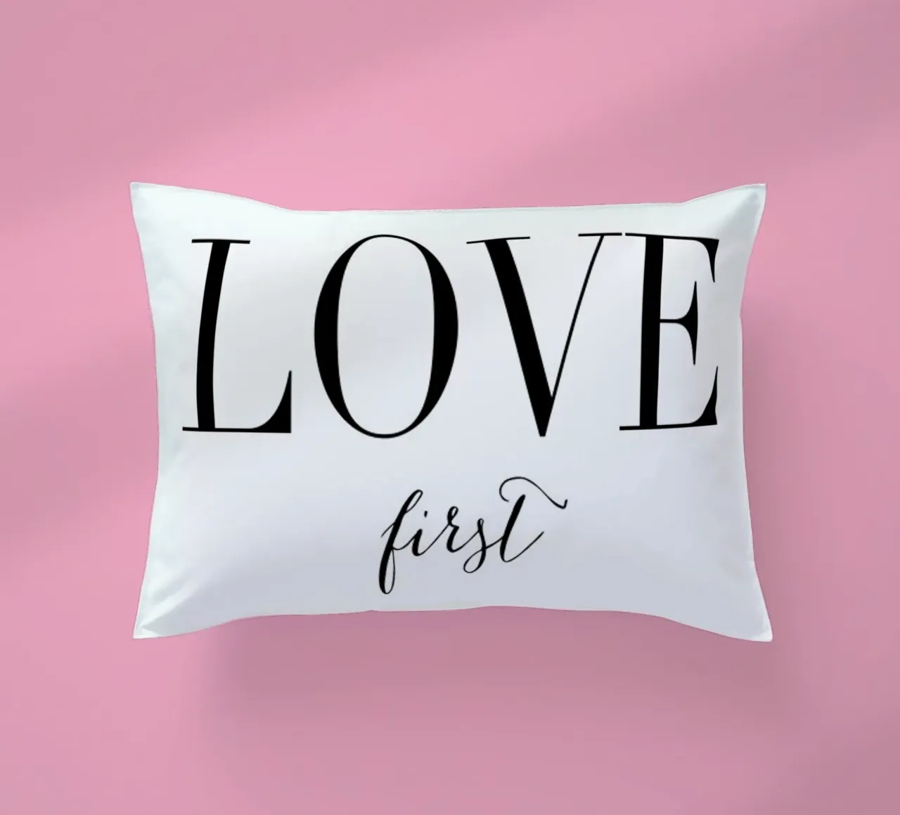Love First decorative cushion by Amy & Kurt
