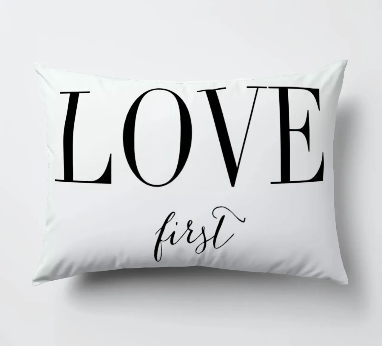 Love First decorative cushion by Amy & Kurt