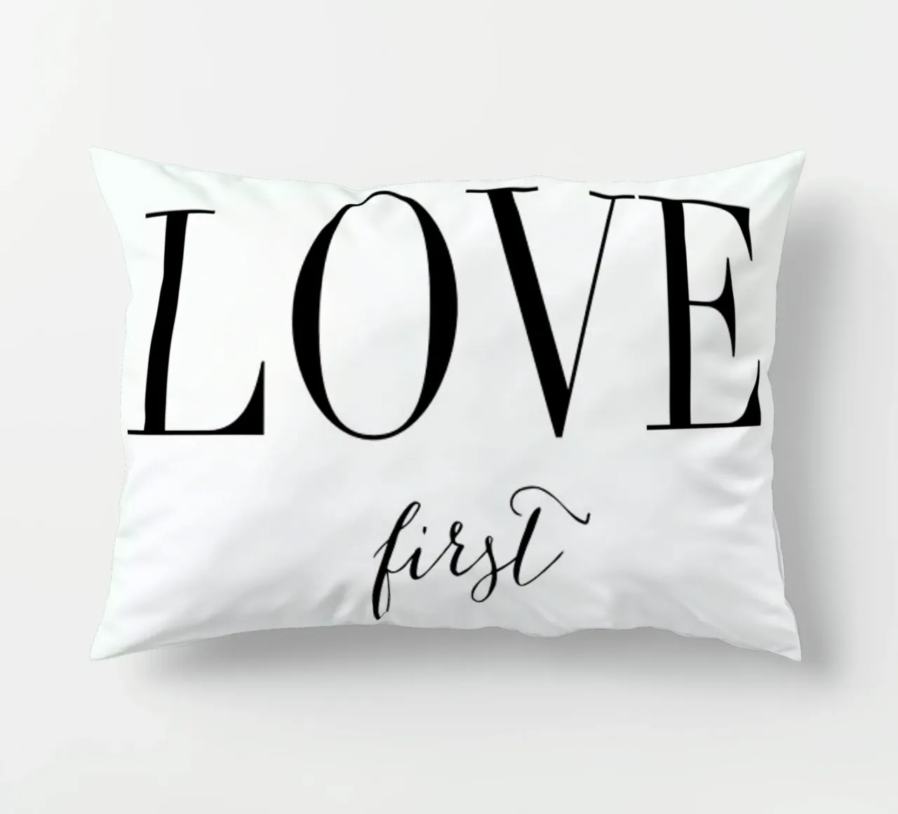 Love First decorative cushion by Amy & Kurt