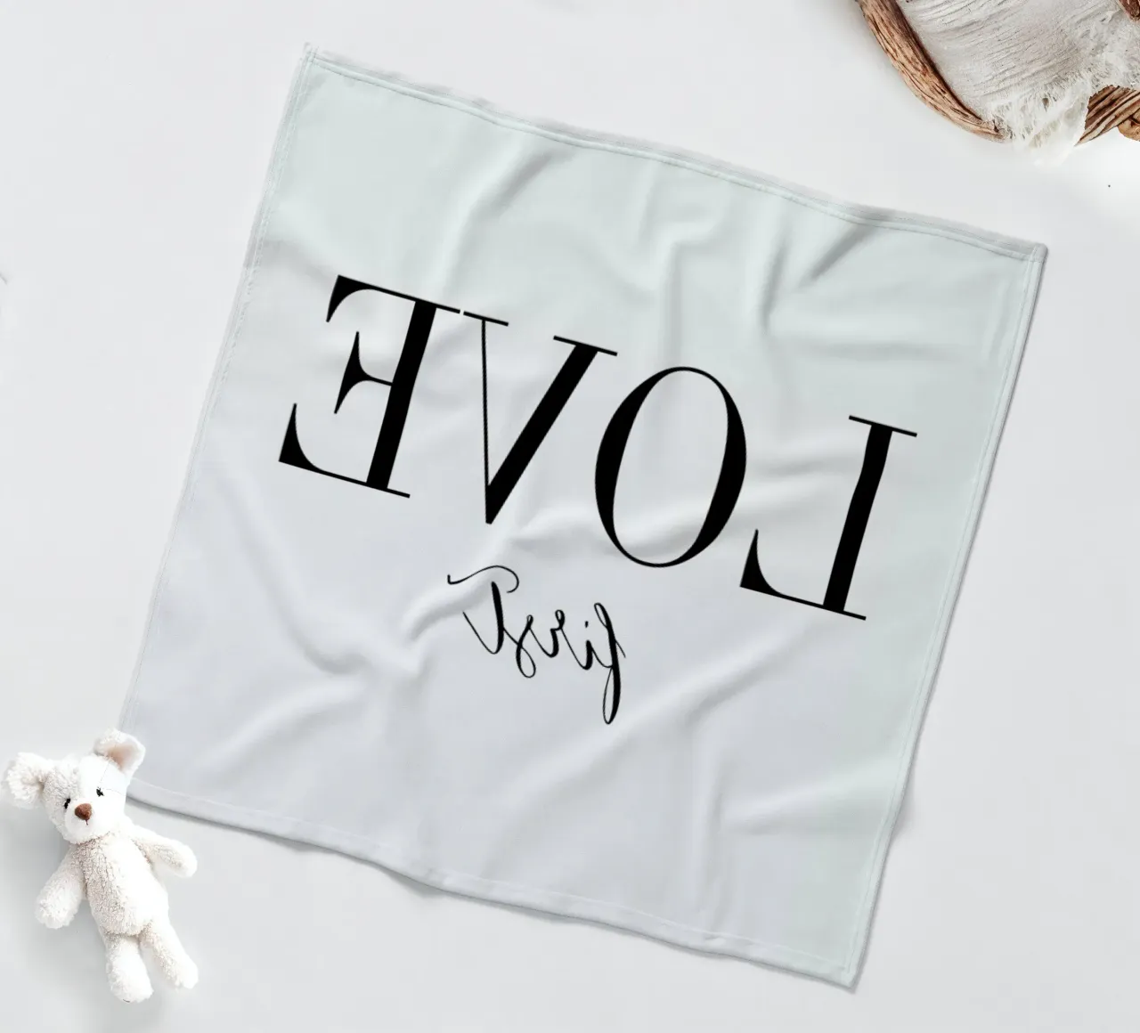 Love First plaid polaire de Amy & Kurt