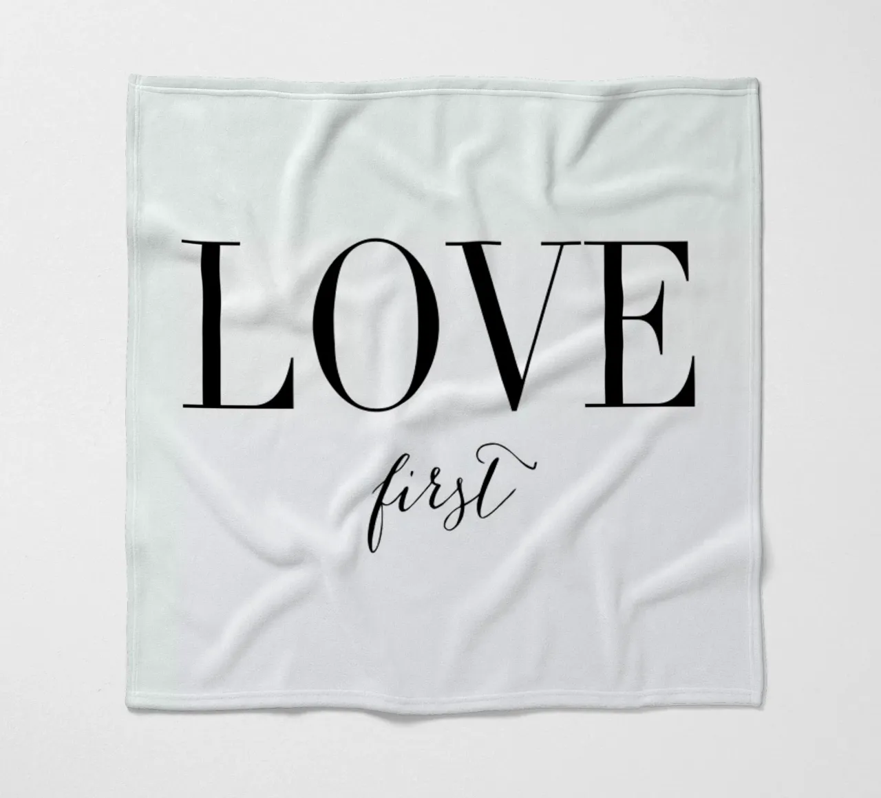 Love First plaid polaire de Amy & Kurt