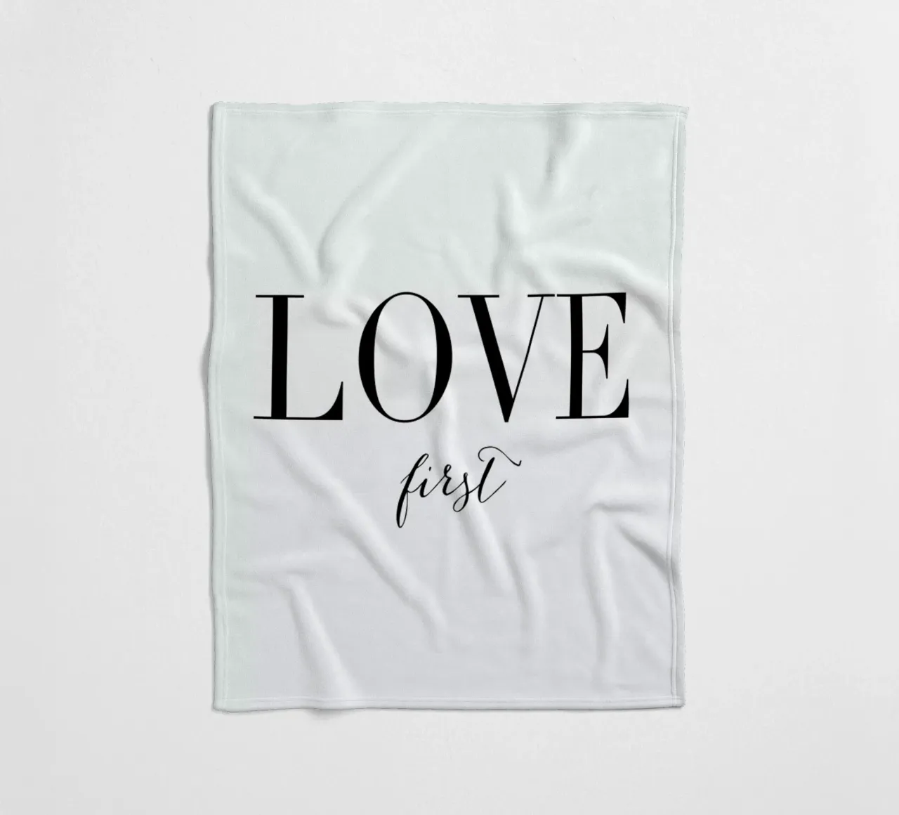 Love First plaid polaire de Amy & Kurt
