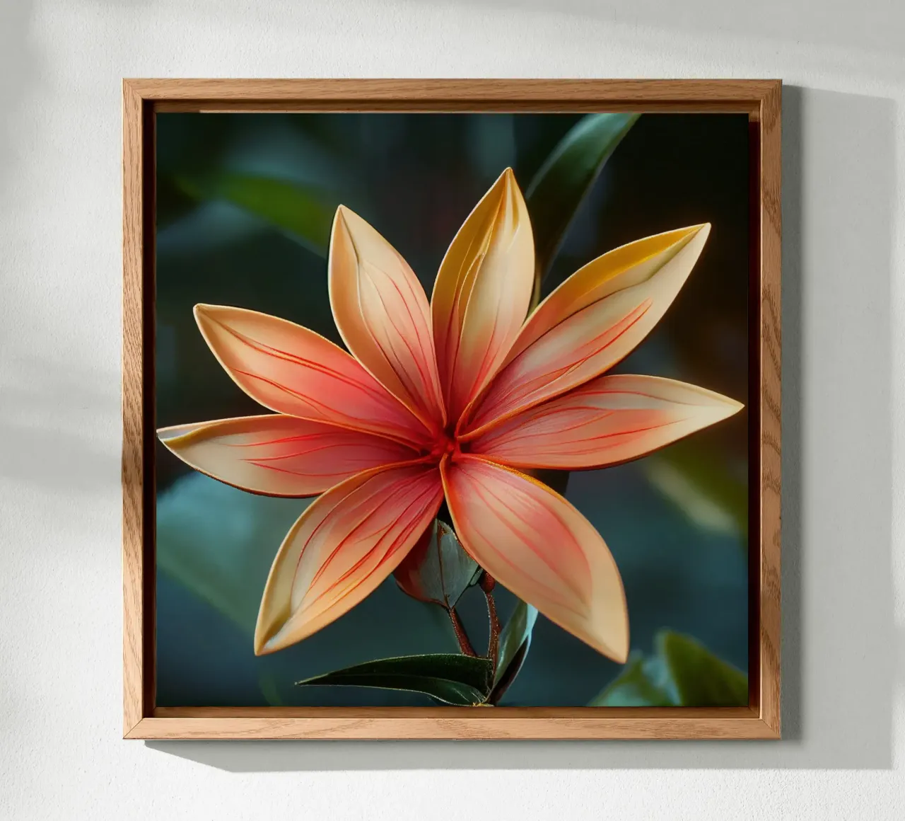 Macro Ixora Coccinea Flower alluminio dibond da Bold Blooms