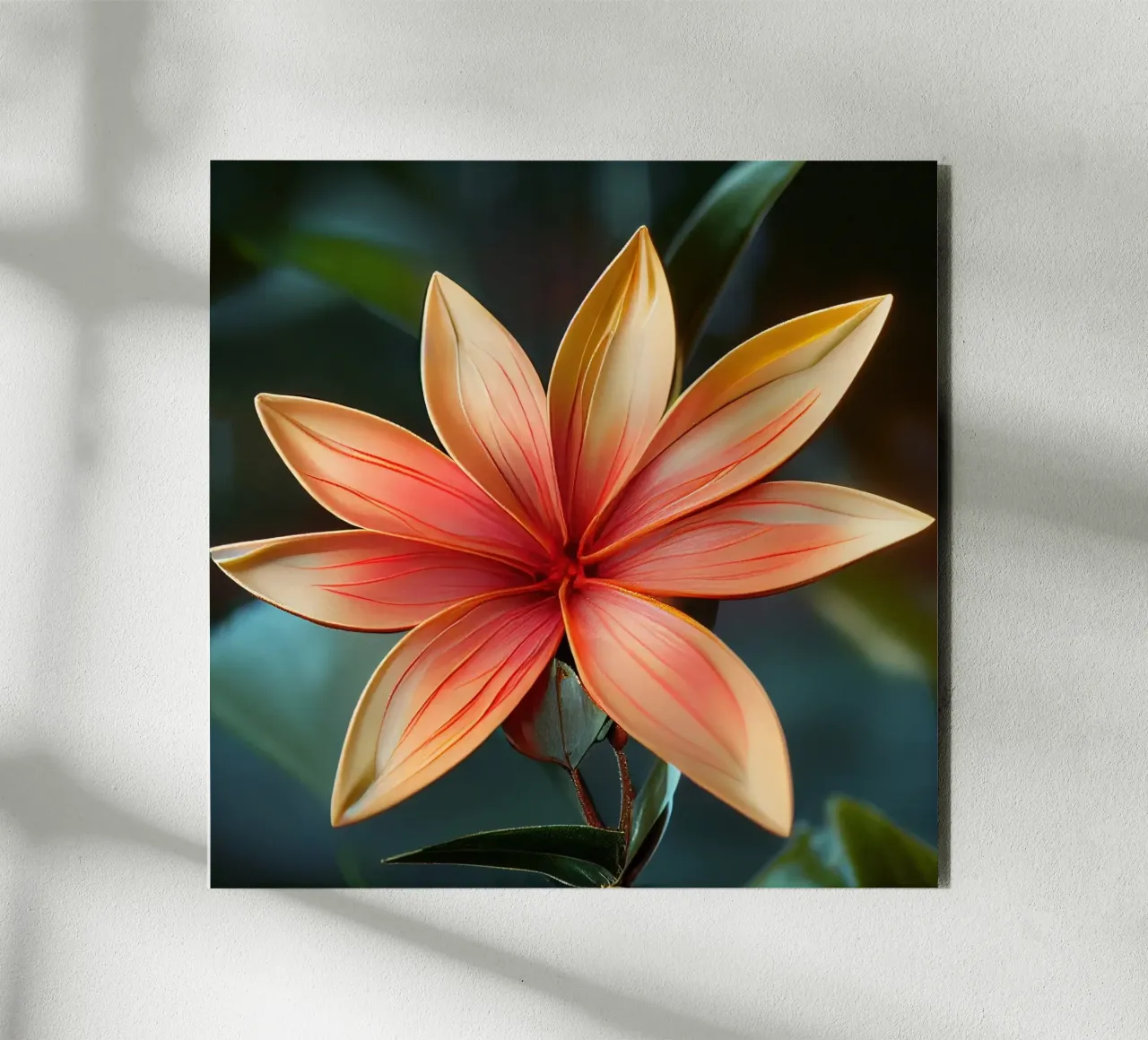 Macro Ixora Coccinea Flower alluminio dibond da Bold Blooms