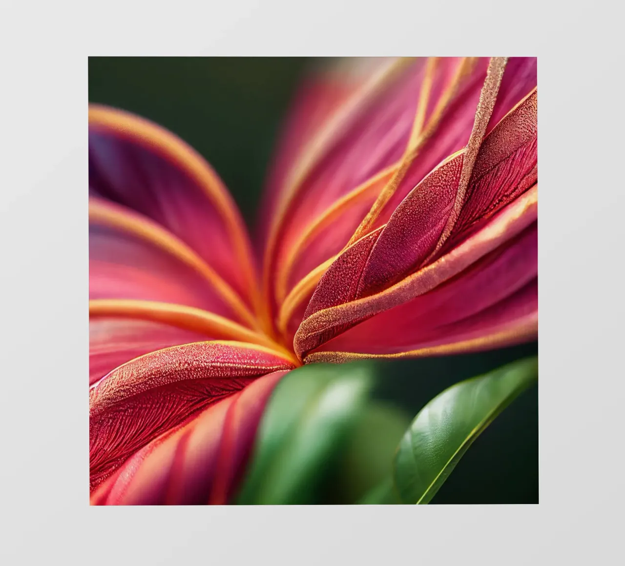 Macro Ixora Coccinea Flower pellicola backlit da Bold Blooms