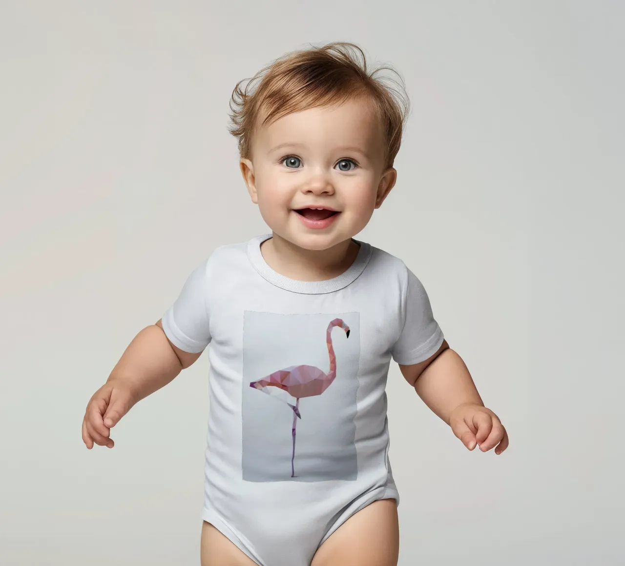 Flamingo body neonato maniche corte da Three Of The Possessed