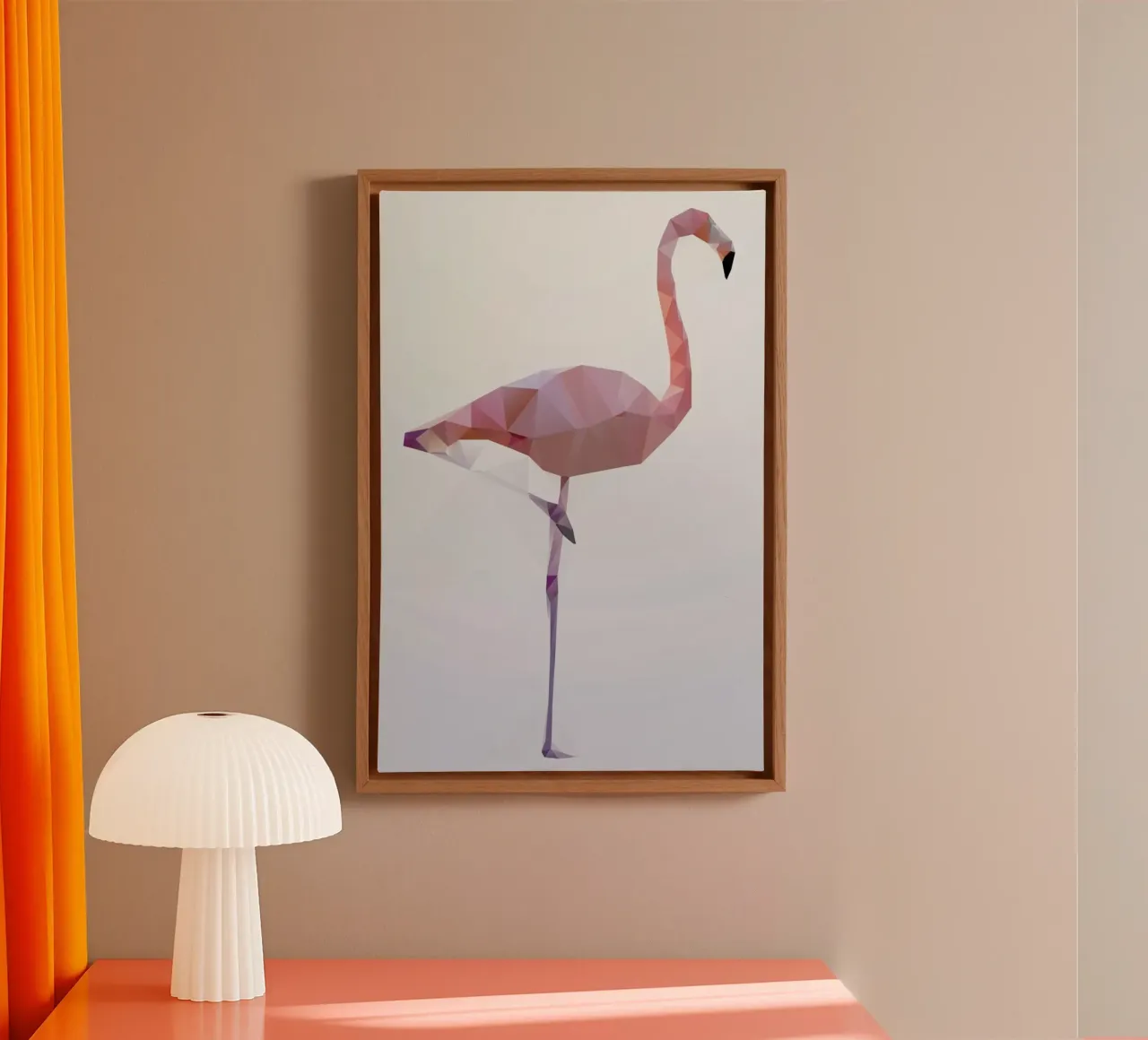 Flamingo tela con Cornice a cassetta da Three Of The Possessed