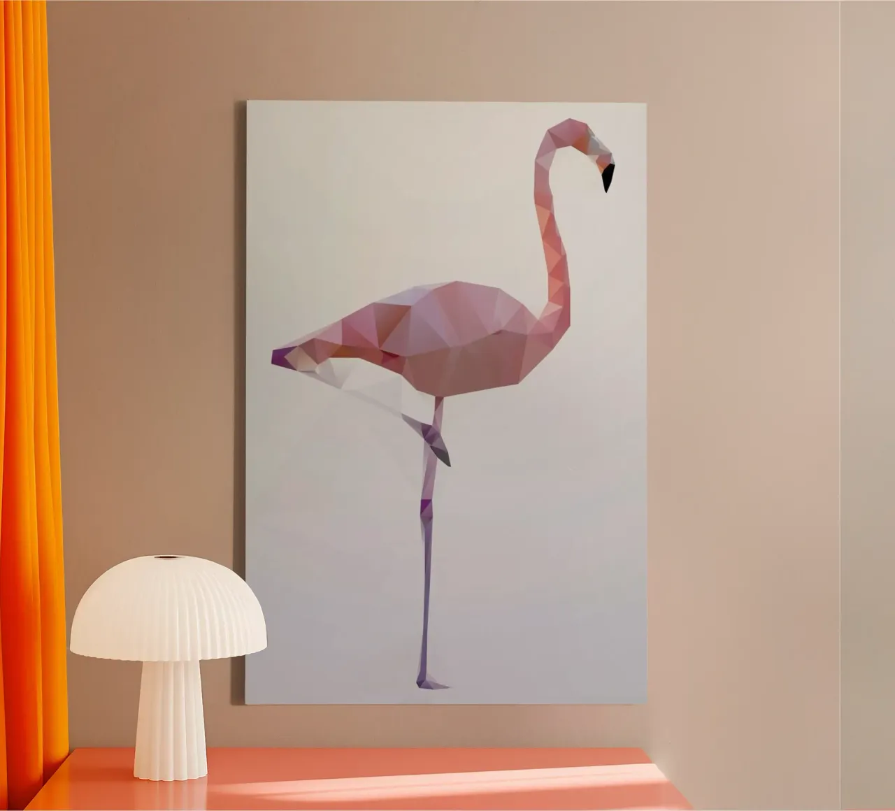 Flamingo tela con Cornice a cassetta da Three Of The Possessed