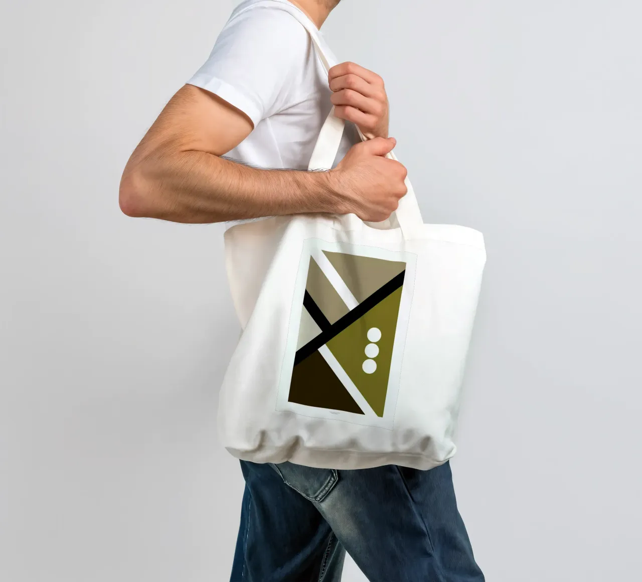 Colour Block I borsa in juta da Nordic Creators