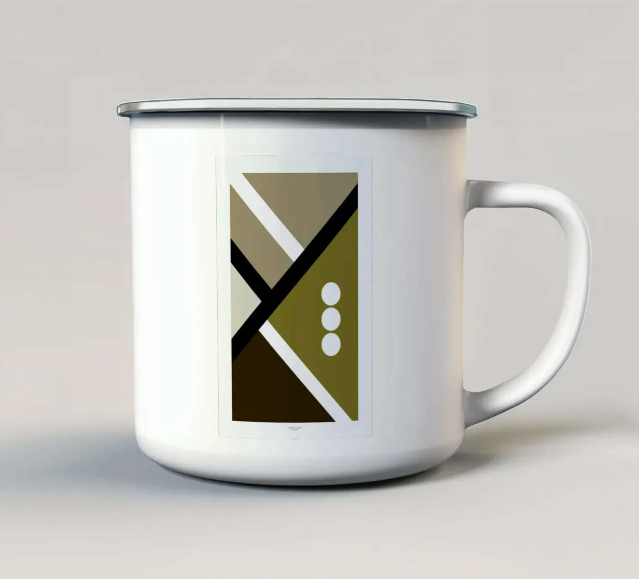 Colour Block I Emaille Tasse von Nordic Creators