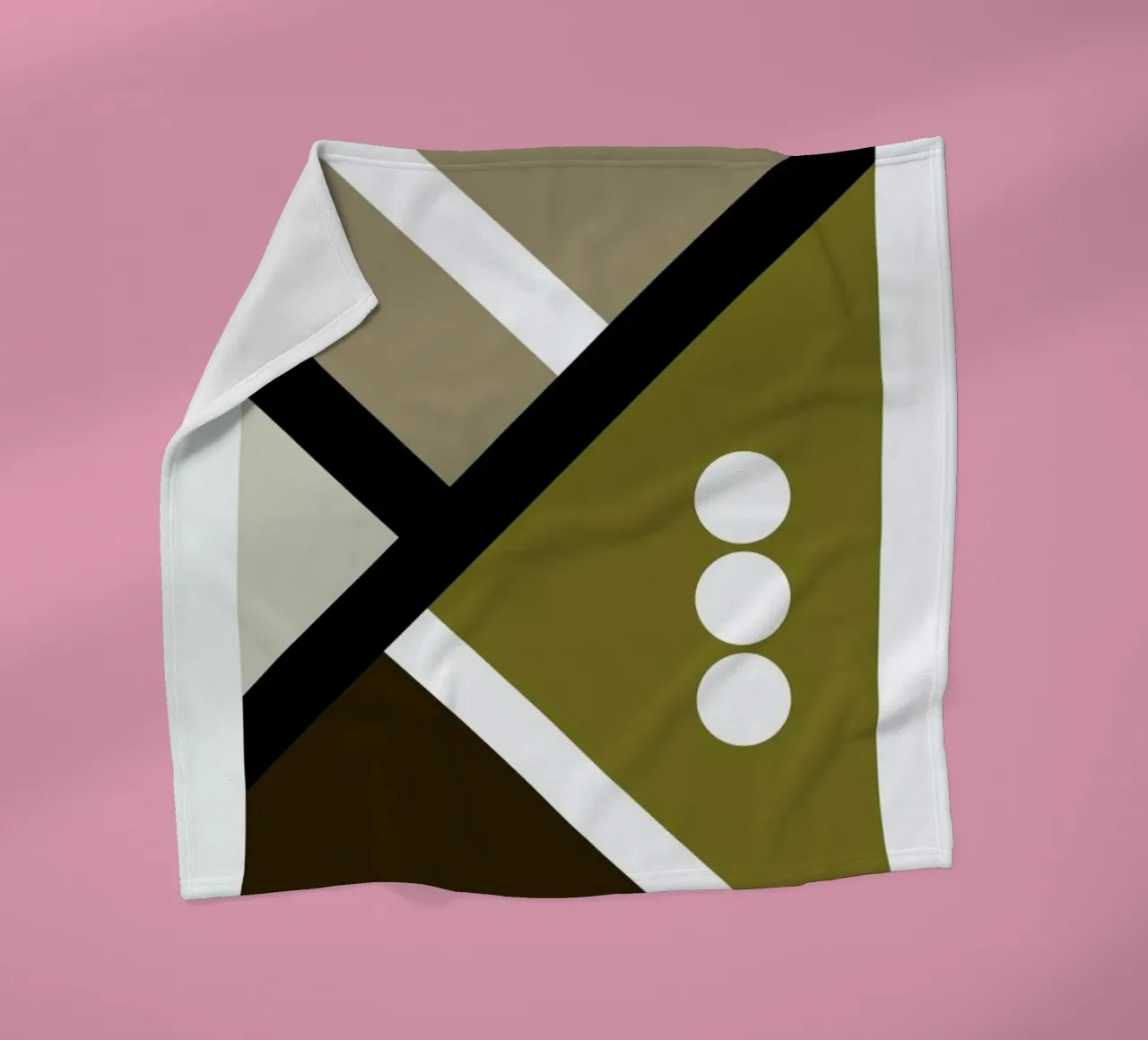 Colour Block I fleece blanket by Nordic Creators