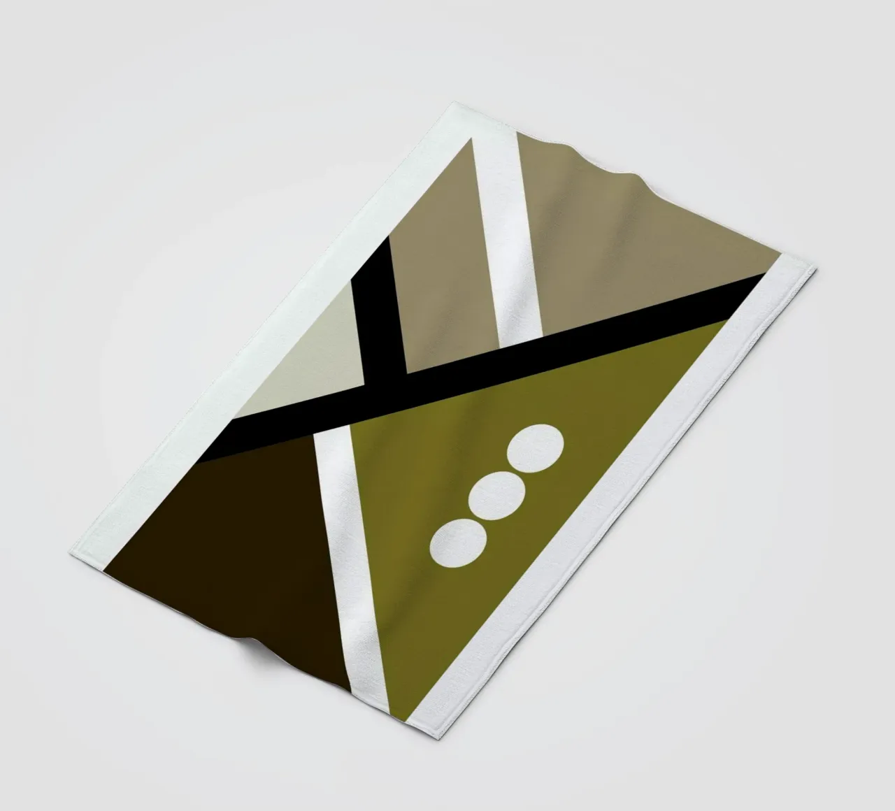 Colour Block I fleece blanket by Nordic Creators
