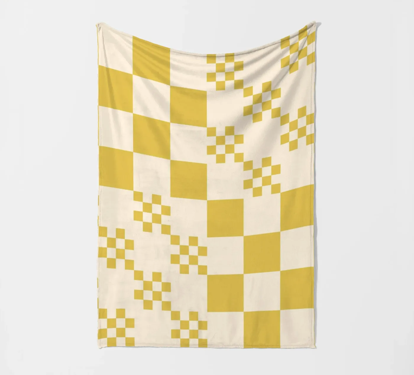 Funky grid pattern Fleecedecke von Wackapacka