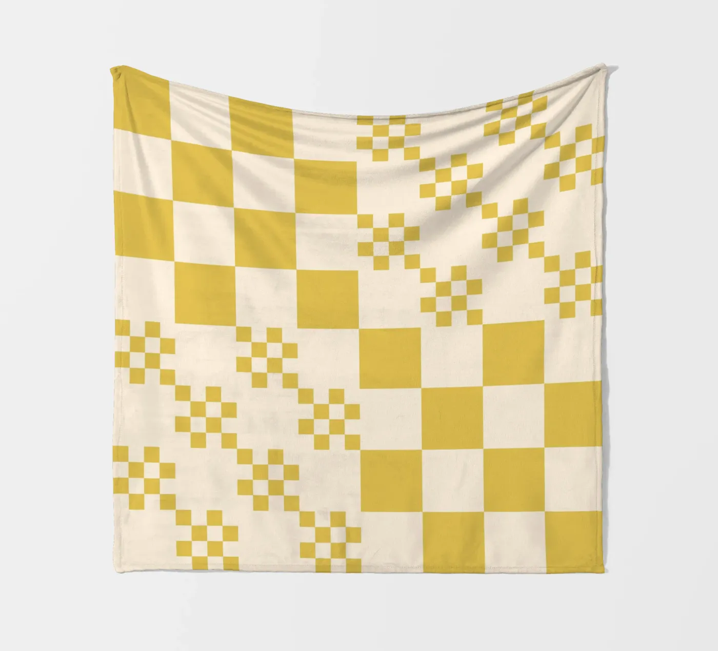 Funky grid pattern Fleecedecke von Wackapacka