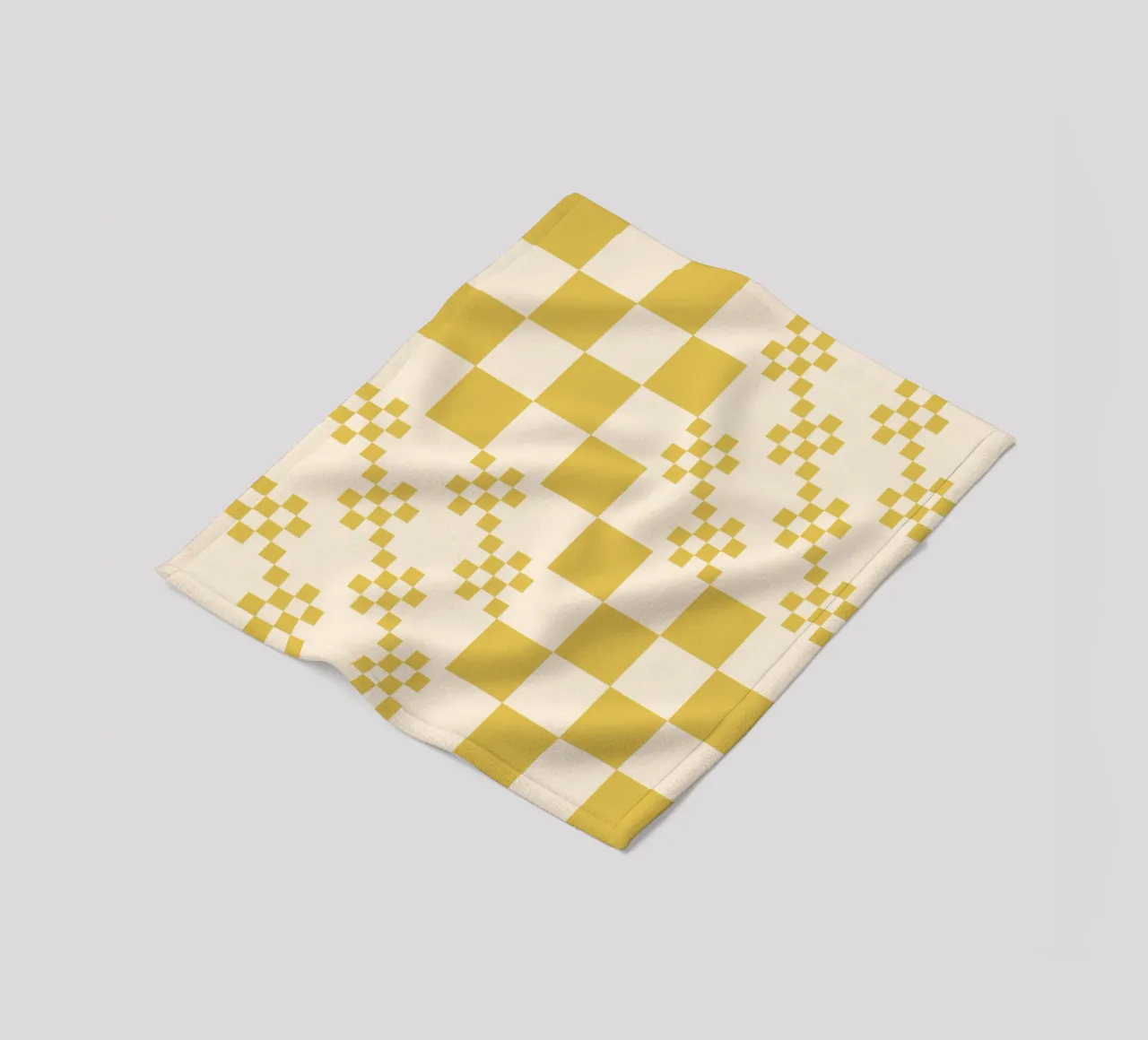 Funky grid pattern fleece blanket by Wackapacka