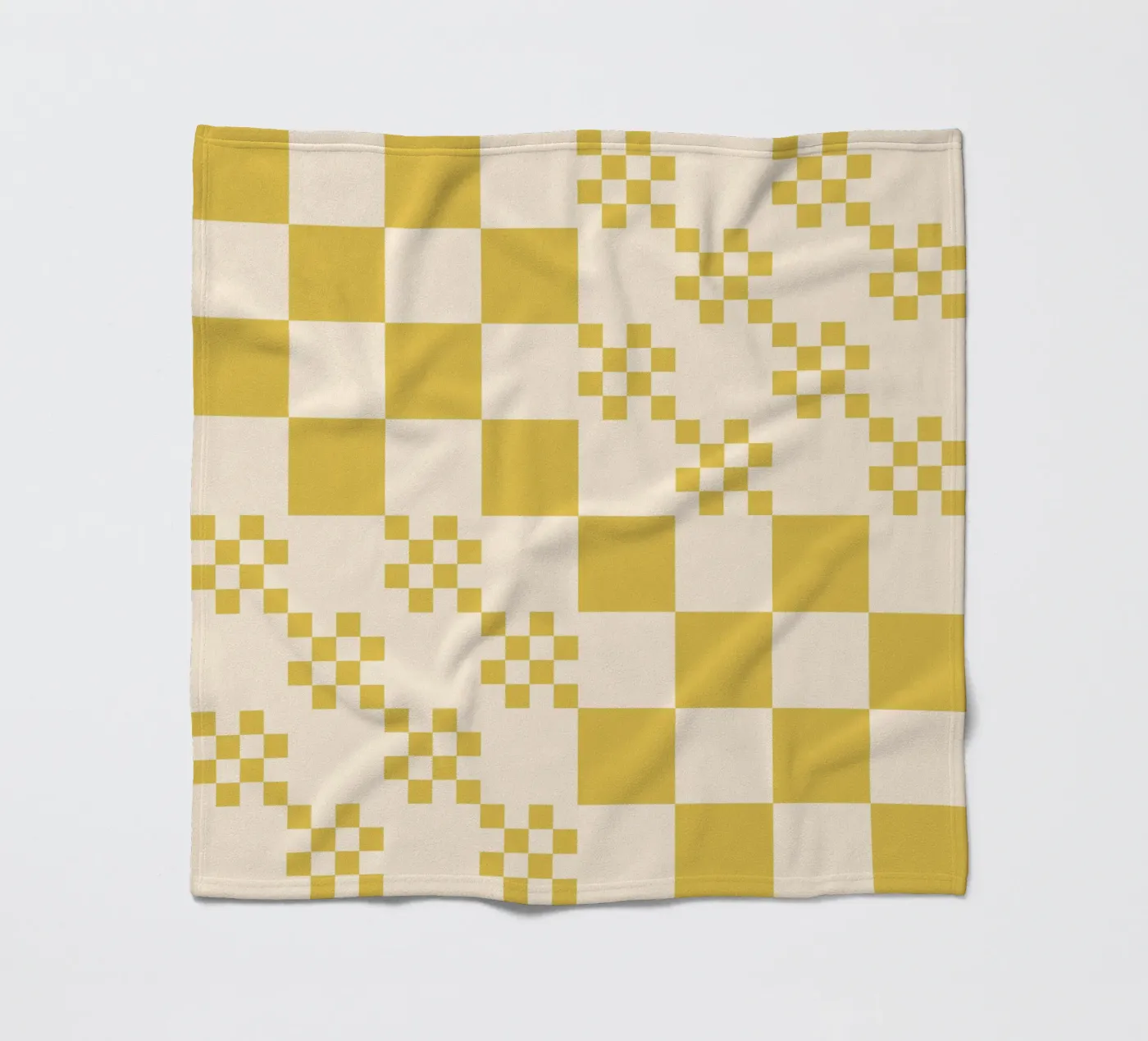 Funky grid pattern Fleecedecke von Wackapacka