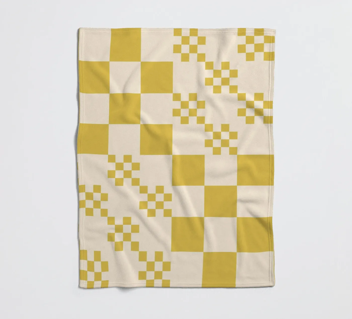 Funky grid pattern fleecedeken van Wackapacka
