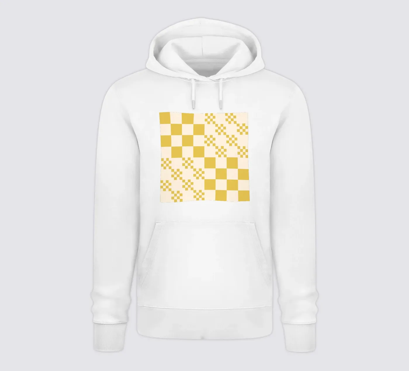 Funky grid pattern hoodie by Wackapacka