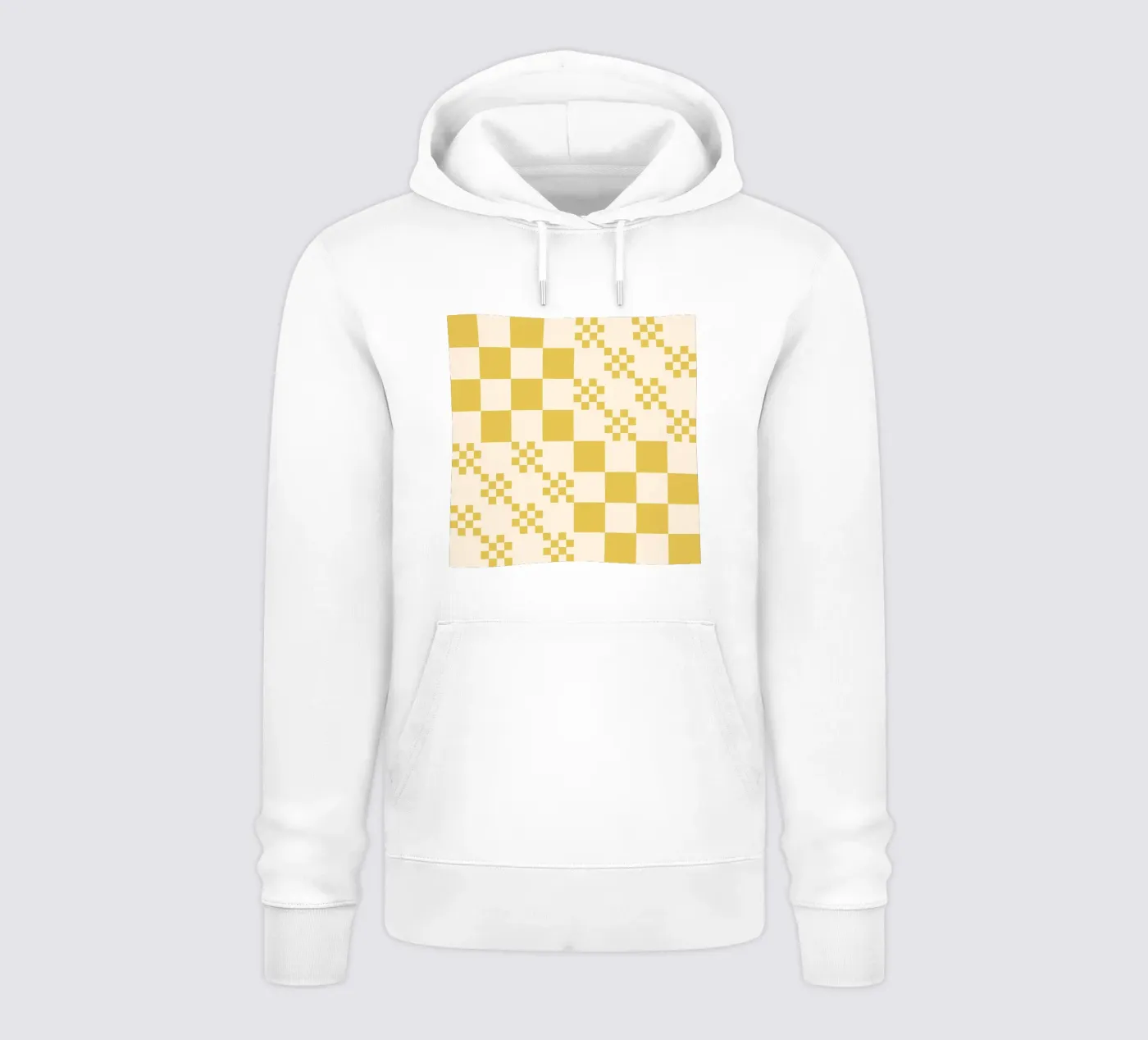Funky grid pattern hoodie by Wackapacka