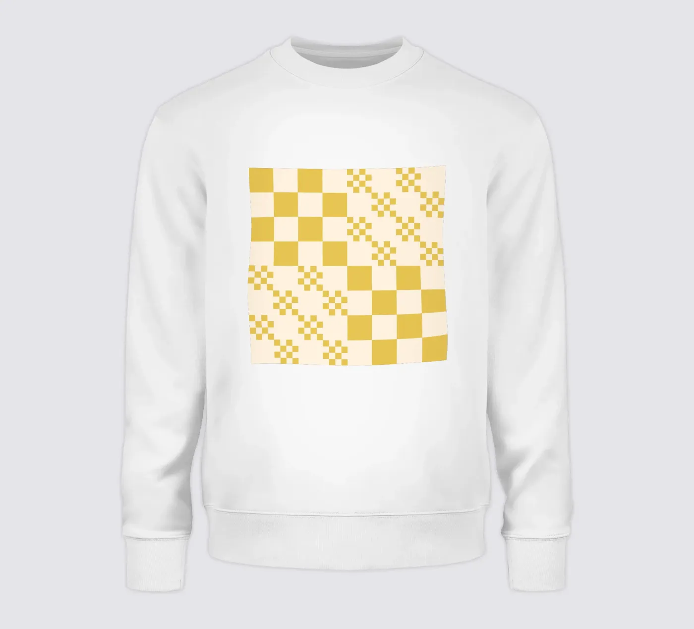 Funky grid pattern sweatshirt by Wackapacka