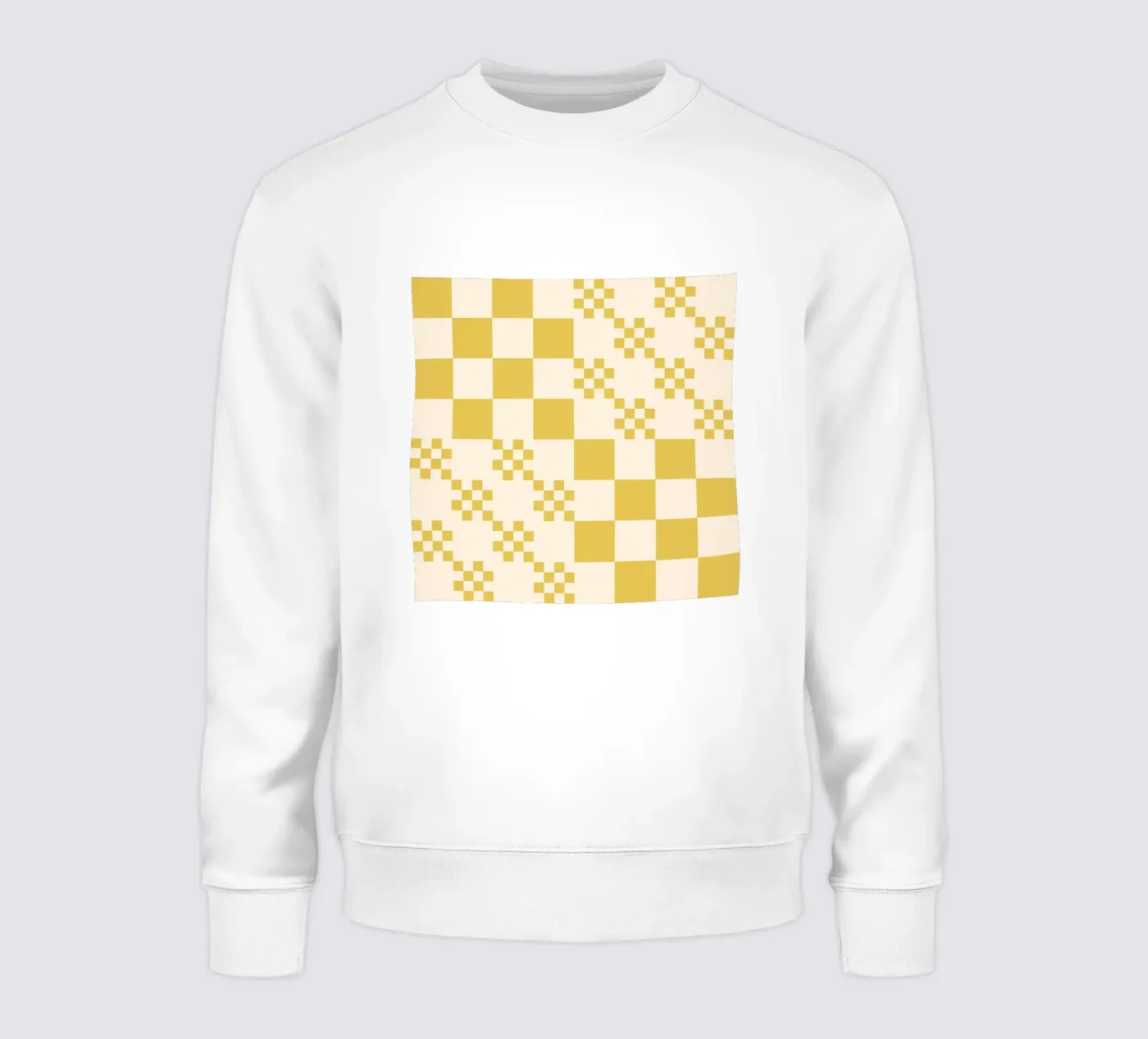 Funky grid pattern felpa da Wackapacka