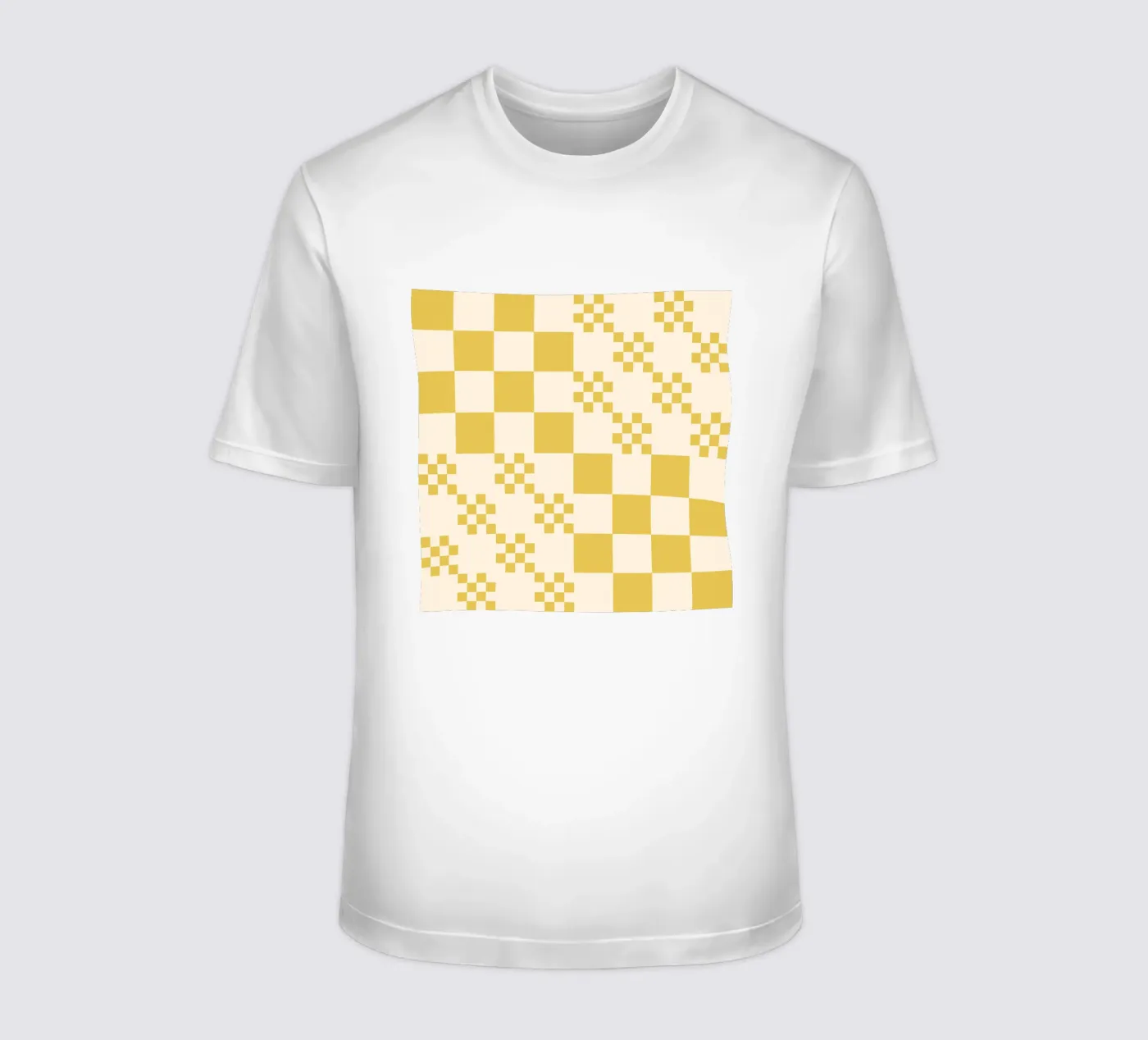 Motivo a griglia divertente t-shirt da Wackapacka