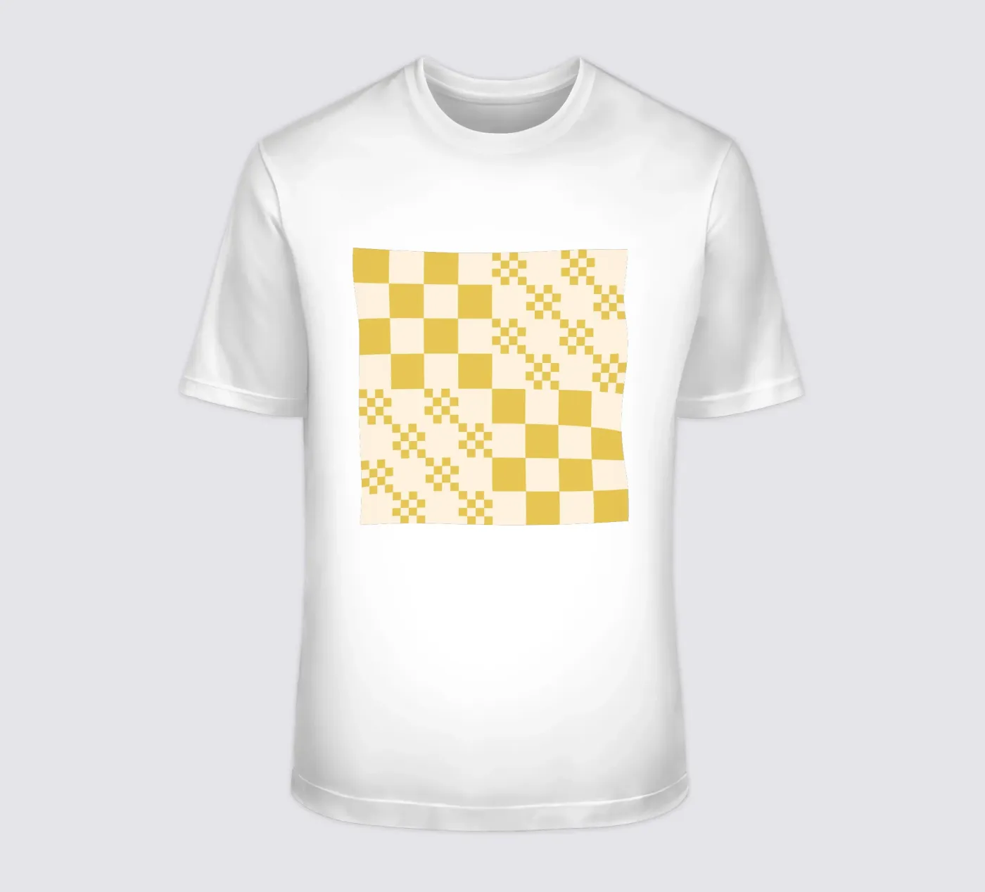 Motivo a griglia divertente t-shirt da Wackapacka
