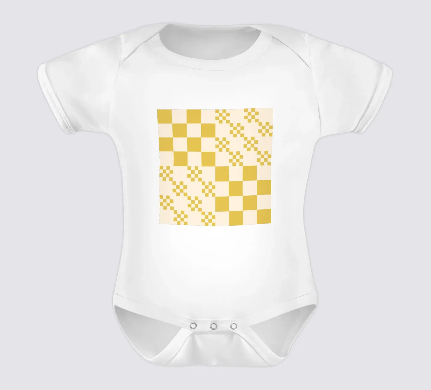 Motif de grille amusant body bébé de Wackapacka