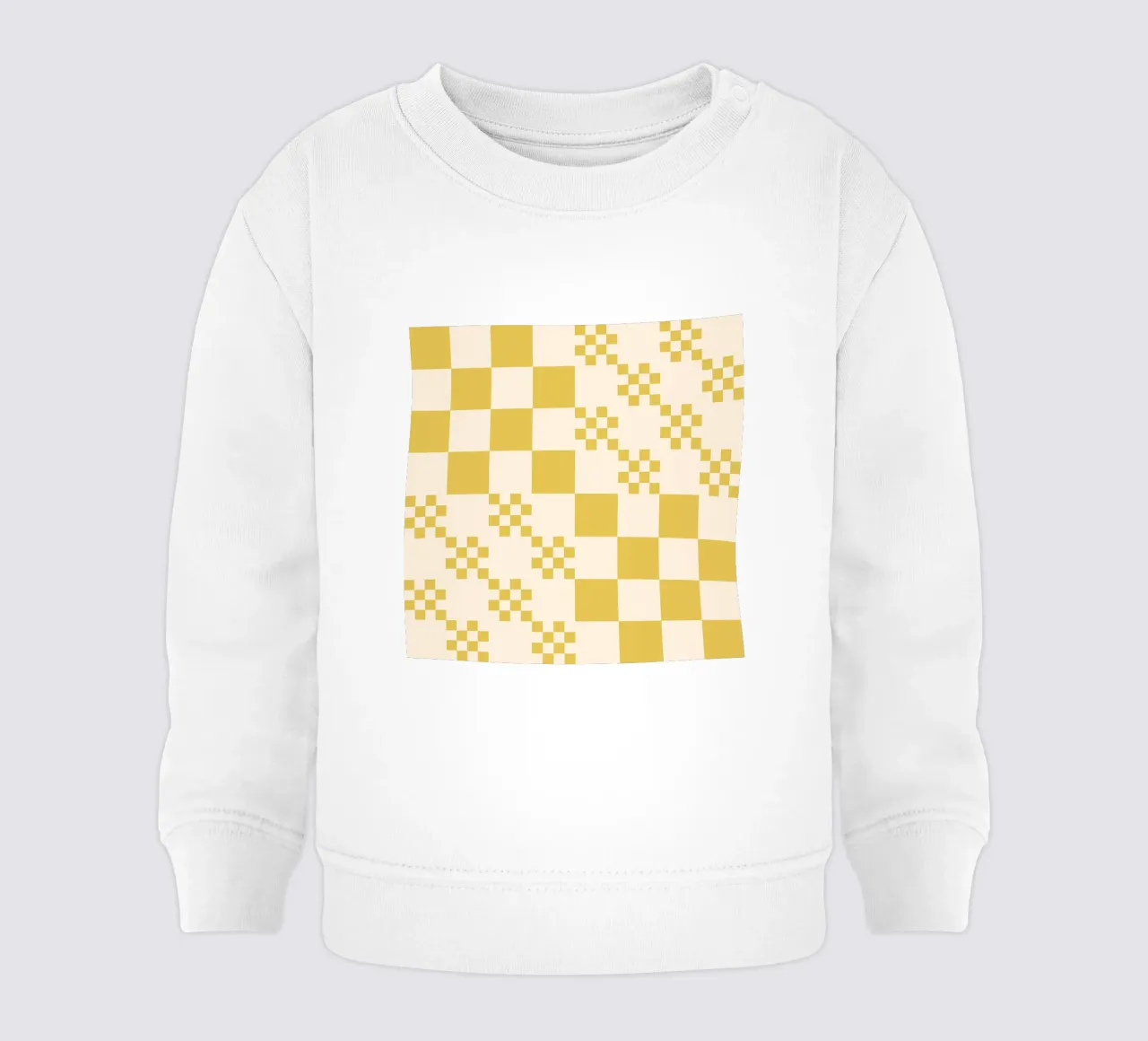 Funky rasterpatroon baby sweatshirt van Wackapacka