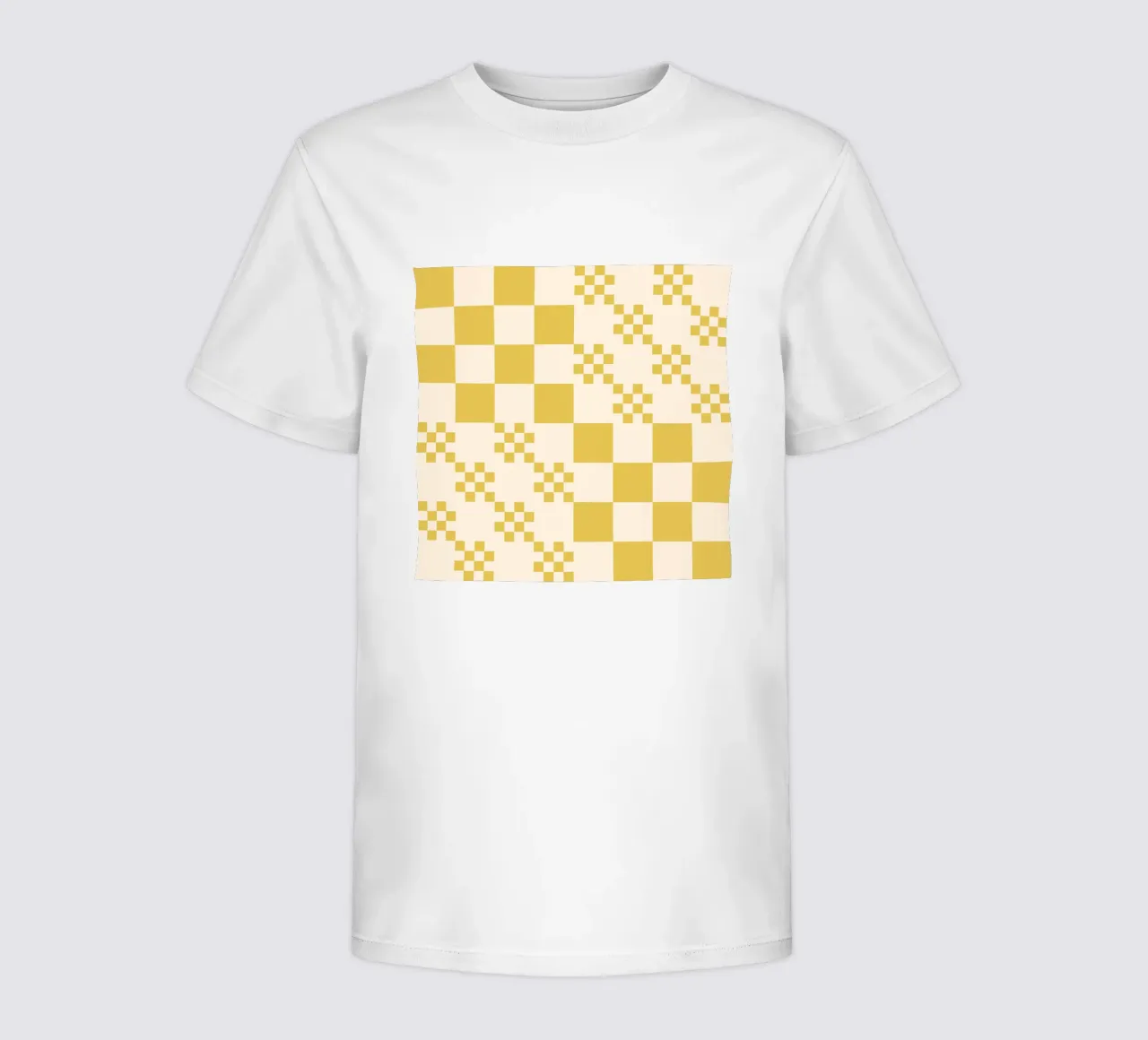 Funky grid pattern t-shirt bambini da Wackapacka